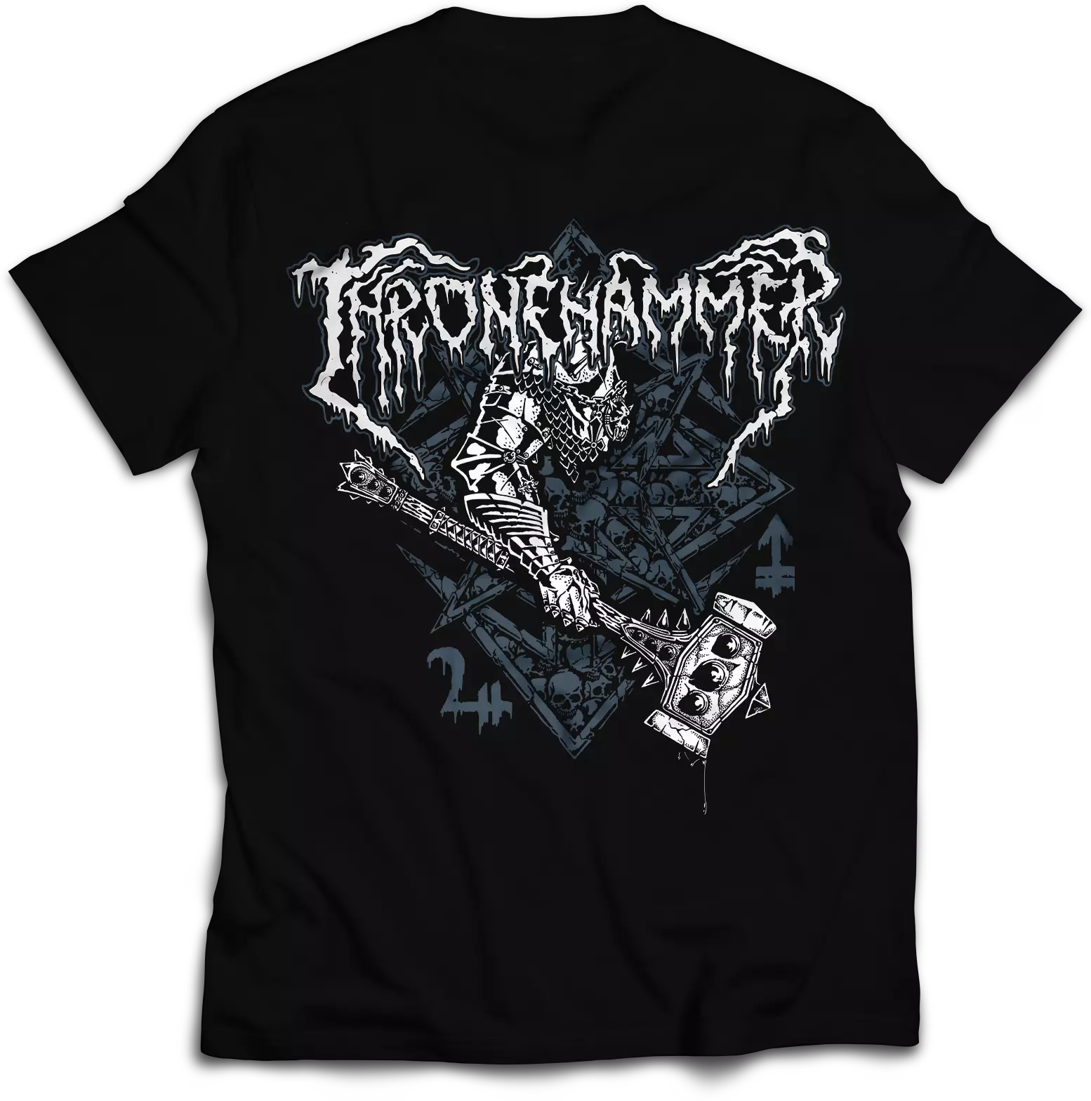 THRONEHAMMER · Hammer & Sigil | T-SHIRT · Picture 2 THRONEHAMMER · Hammer & Sigil | T-SHIRT (Doom Metal/Epic Metal/Death Metal Clothes) · Picture 2