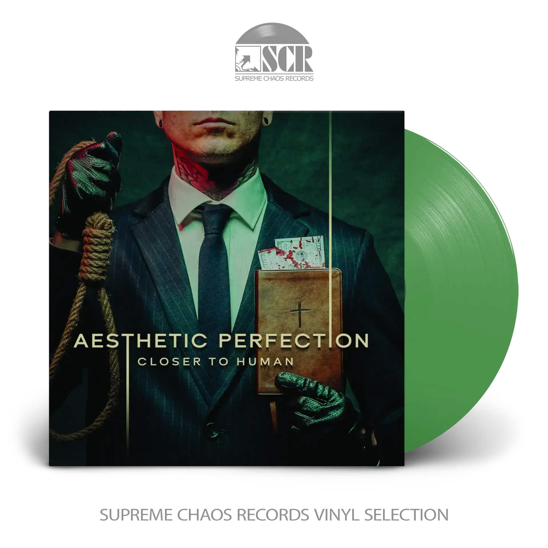 AESTHETIC PERFECTION - Closer to Human · GREEN LP (Industrial/Electronic Vinyl)