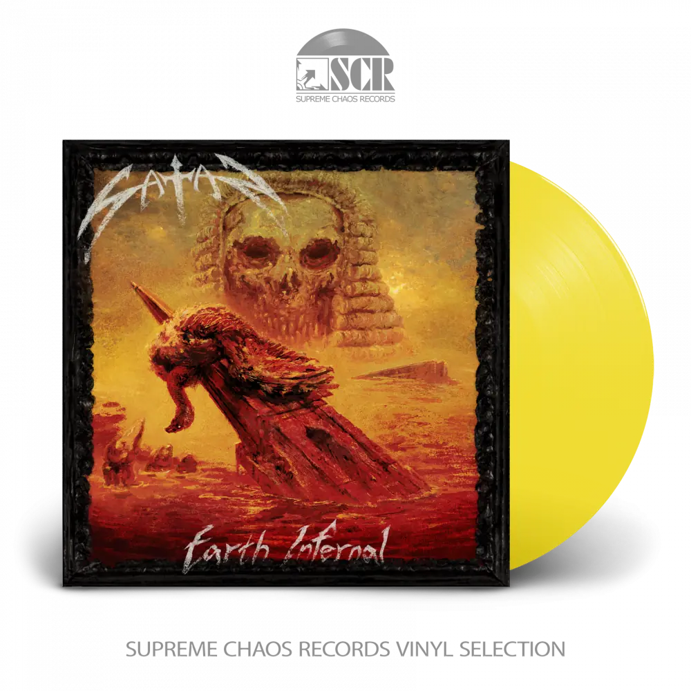 SATAN - Earth Infernal · YELLOW LP (Heavy Metal Vinyl)