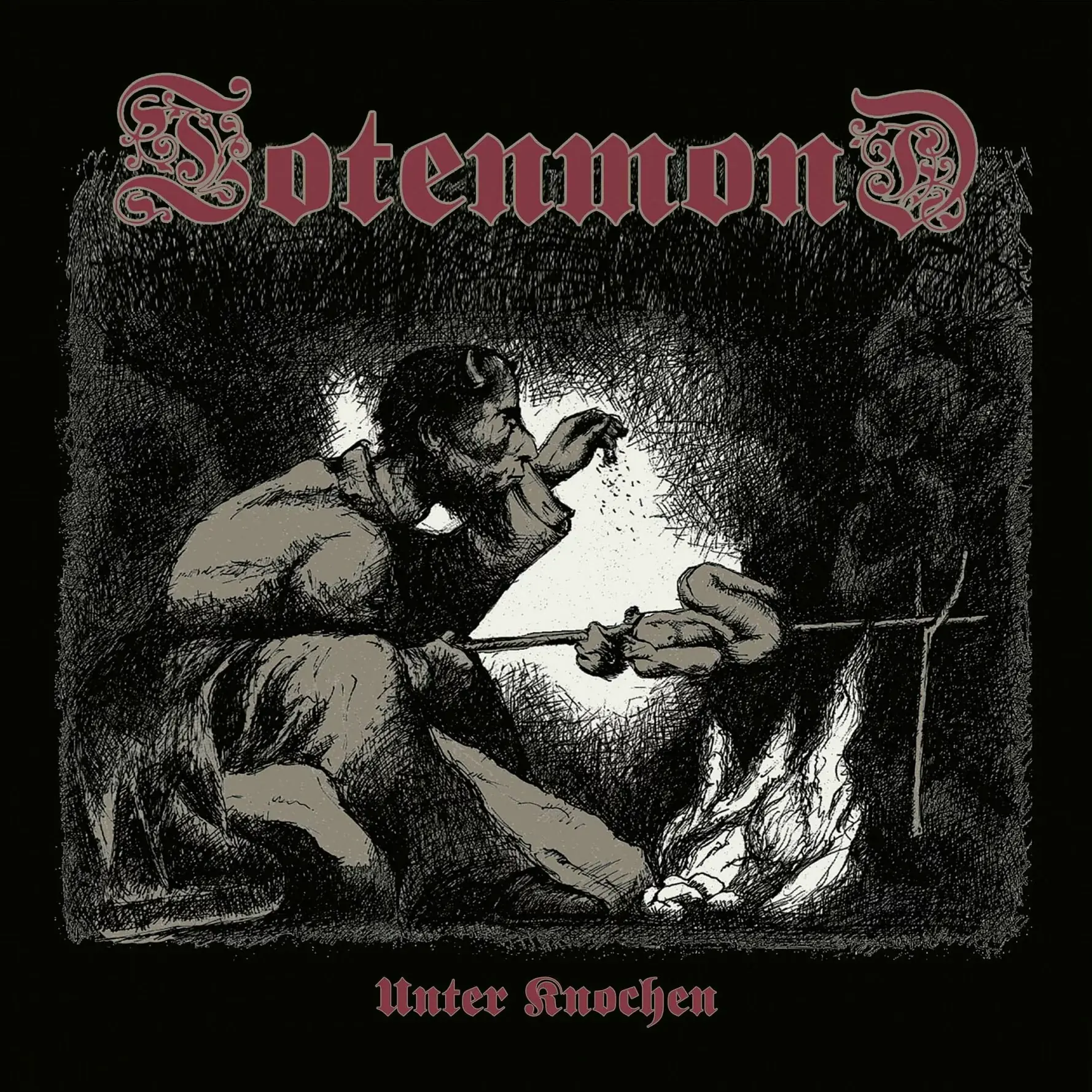 TOTENMOND - Unter Knochen · WHITE LP (Death Metal Vinyl) · Picture 1