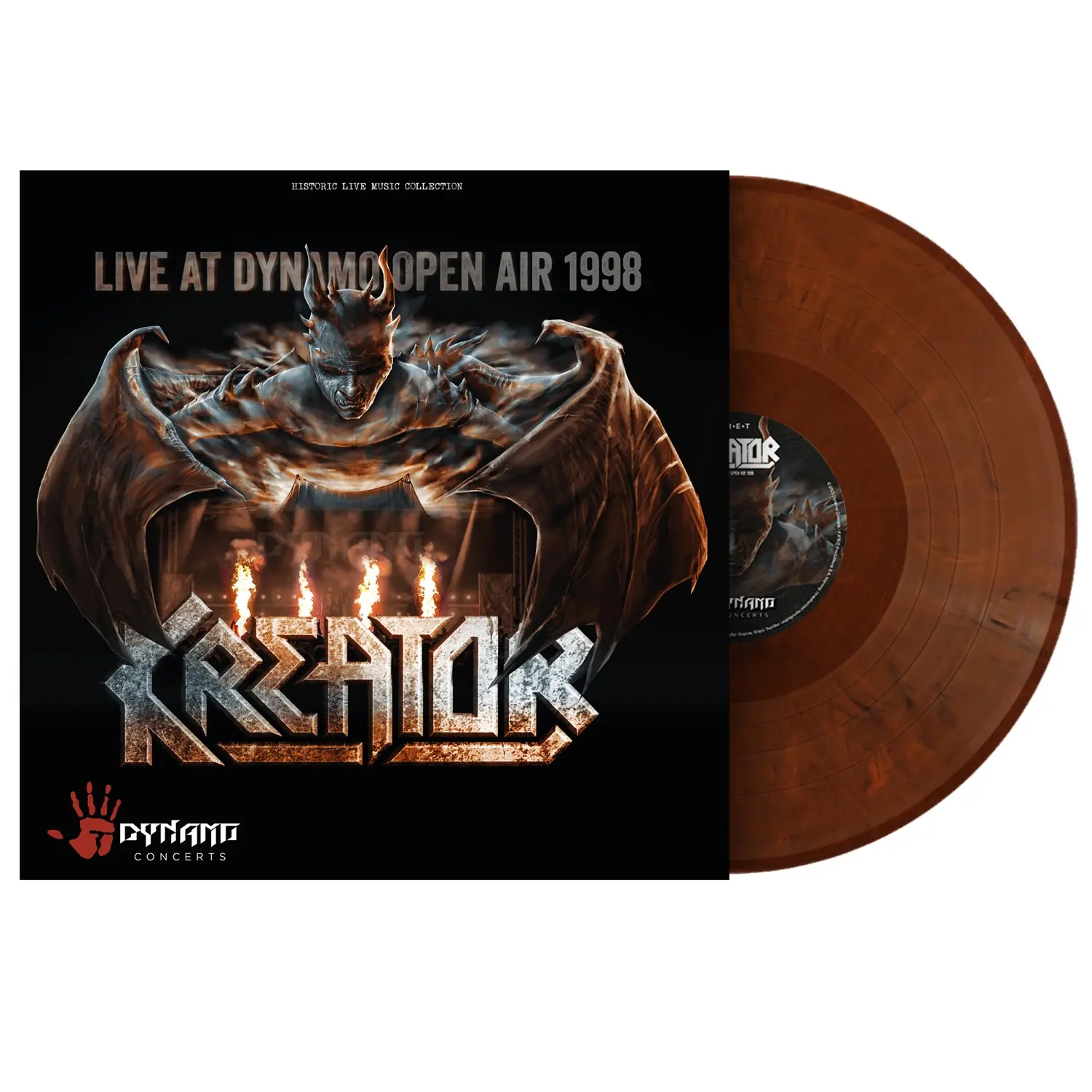 KREATOR · Live At Dynamo Open Air 1998 | ORANGE/BROWN LP (Thrash Metal Vinyl)