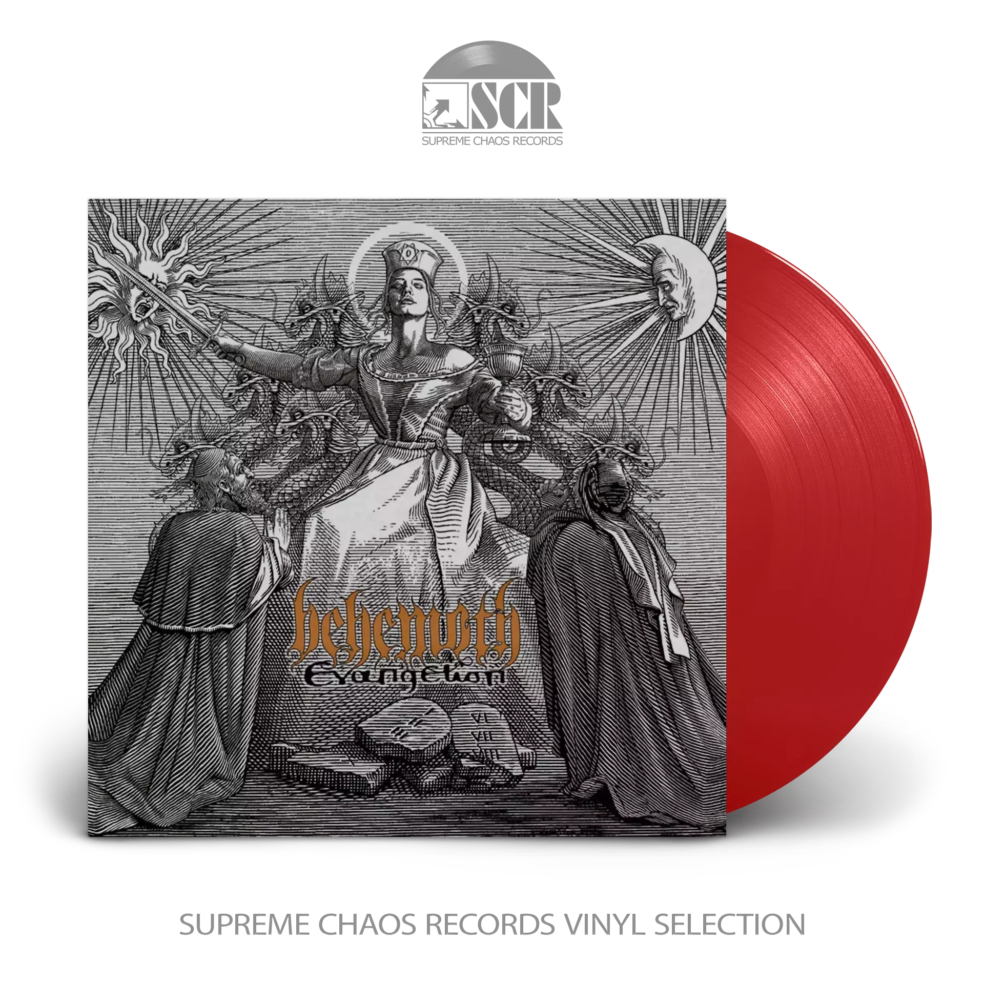 BEHEMOTH - Evangelion · TRANSPARENT RED LP (Blackened Death Metal Vinyl)