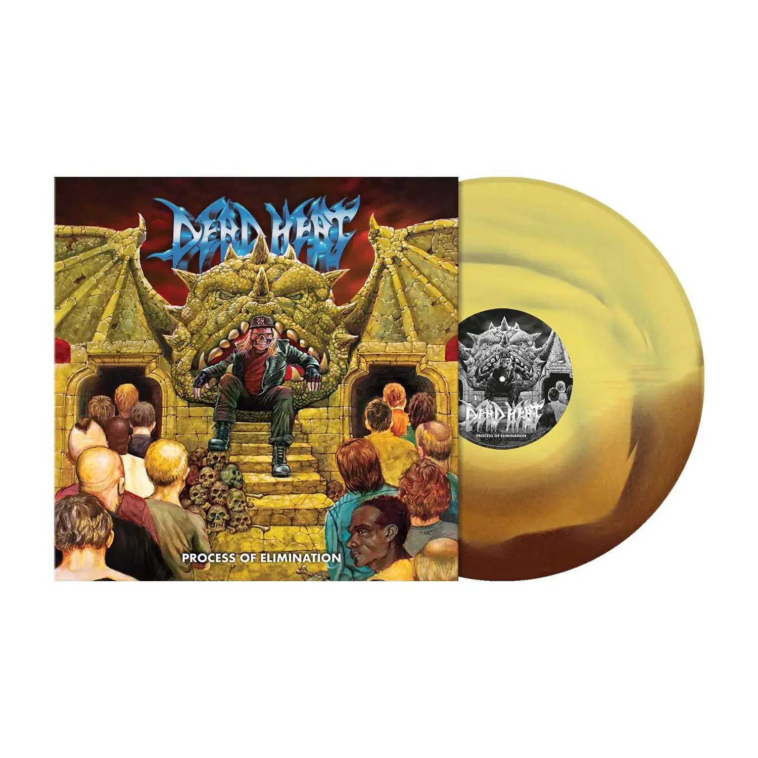 DEAD HEAT · Process Of Elimination | YELLOW/BROWN LP (Thrash Metal/Hardcore Vinyl)