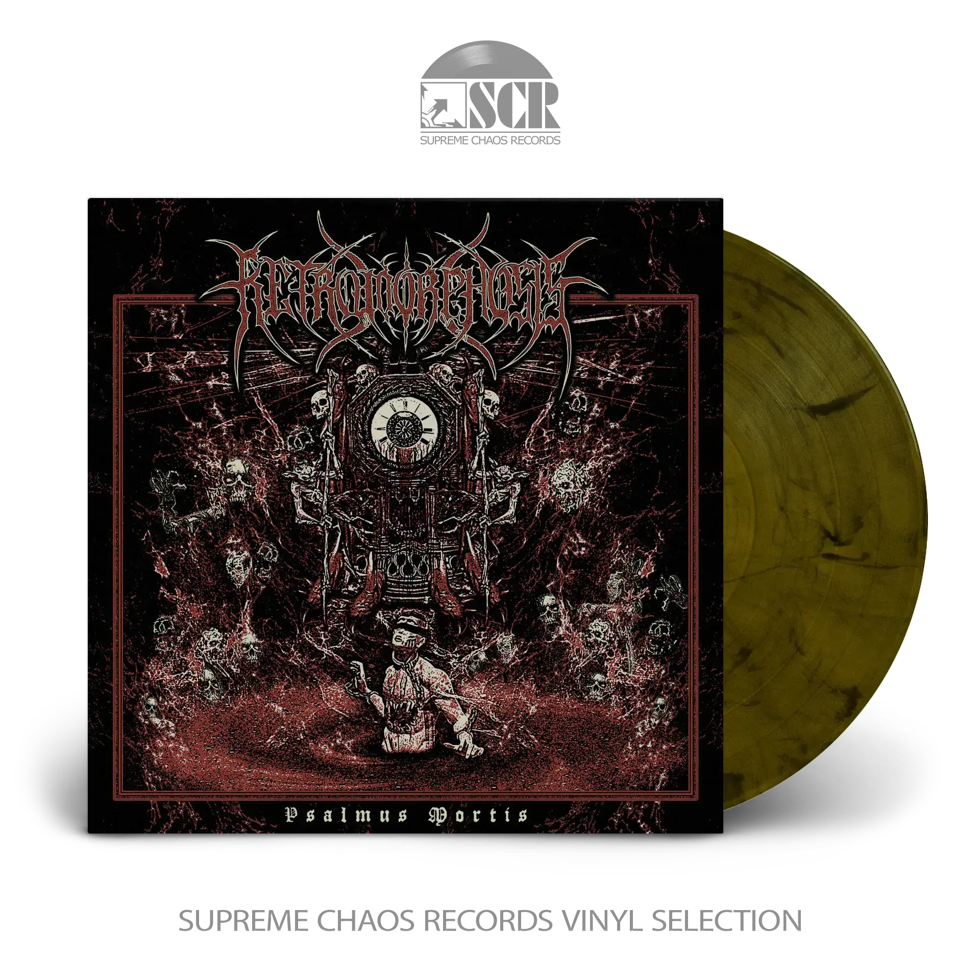 RETROMORPHOSIS · Psalmus Mortis | LIME/BLACK MARBLED LP RETROMORPHOSIS · Psalmus Mortis | LIME/BLACK MARBLED LP (Death Metal/Progressive Metal/Technical Death Meta Vinyl)