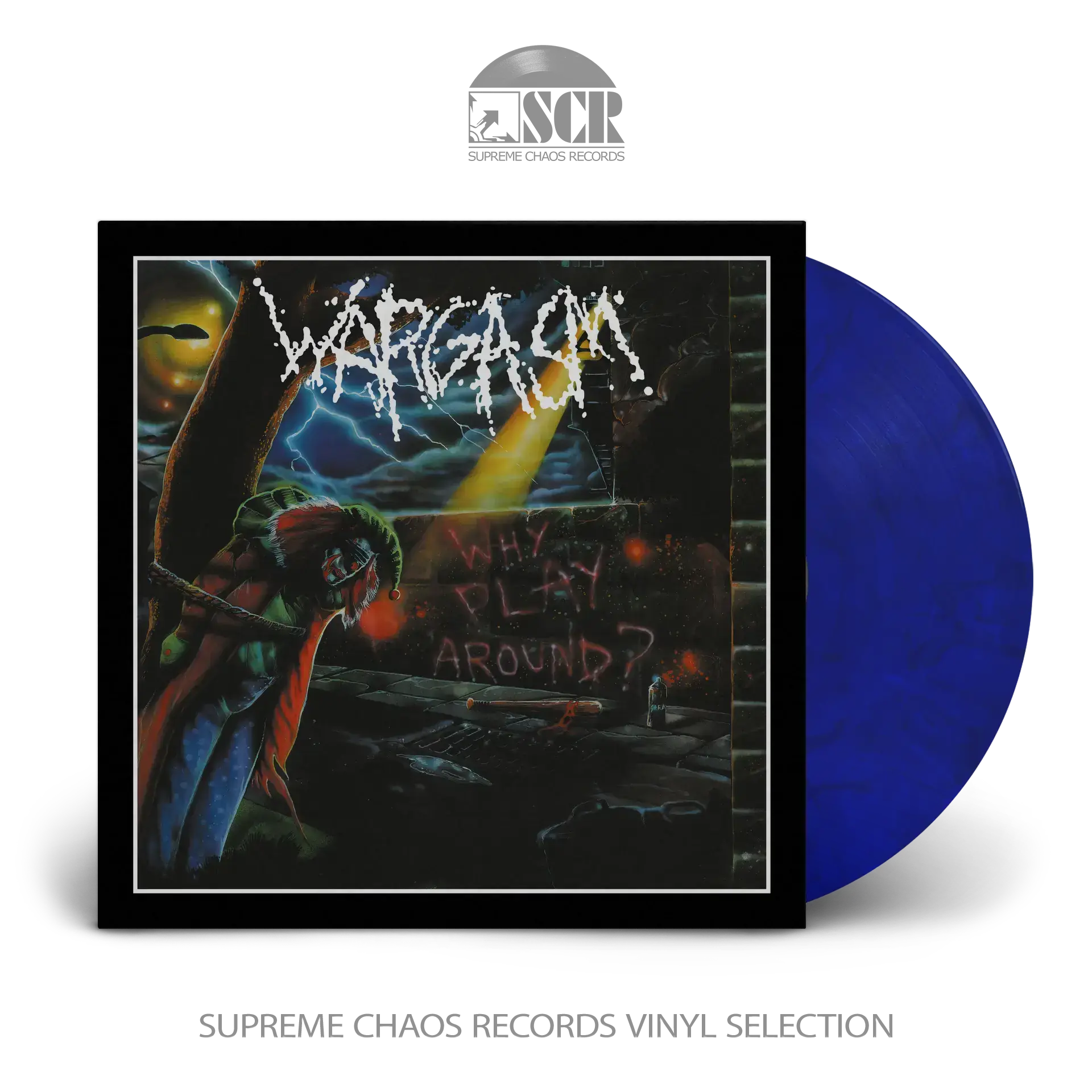WARGASM - Why Play Around? · BLACK/BLUE LP (Thrash Metal Vinyl)