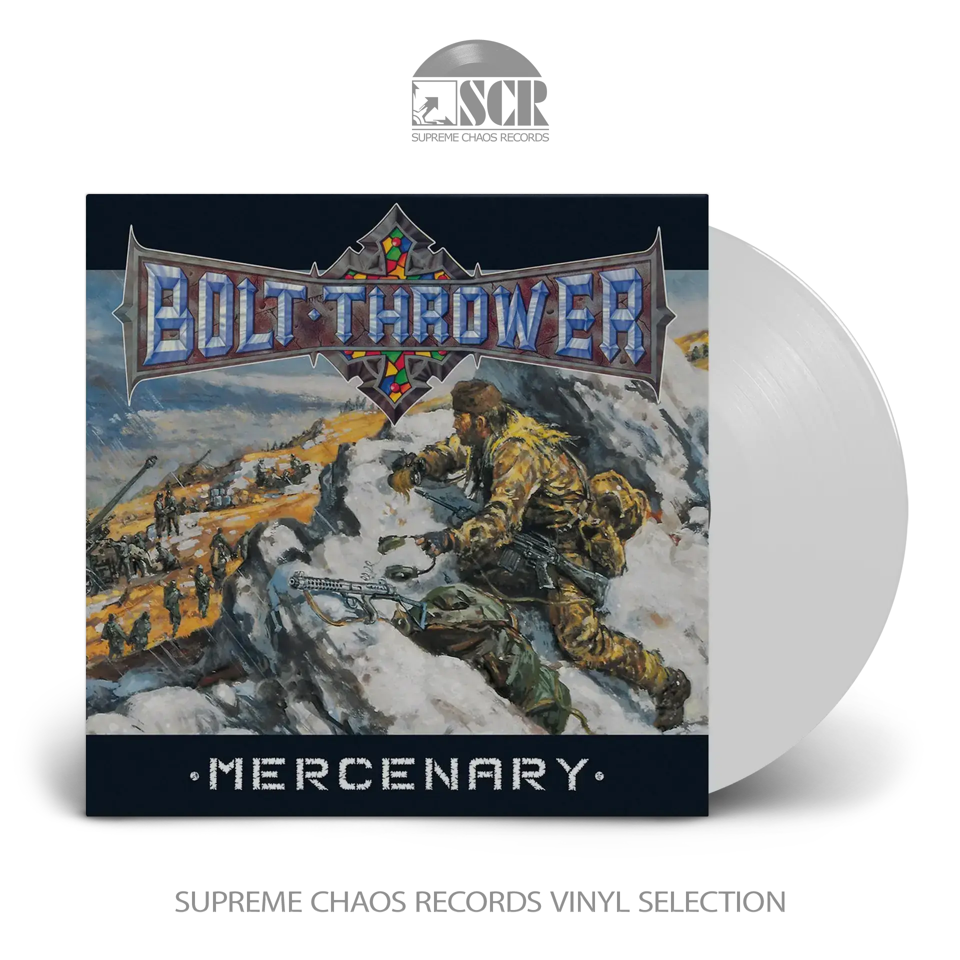 BOLT THROWER - Mercenary · WHITE LP BOLT THROWER - Mercenary · WHITE LP (Death Metal Vinyl)