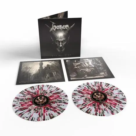 VENOM · Into Oblivion | CLEAR/RED/BLACK SPLATTER 2LP (Black Metal/Heavy Metal Vinyl)