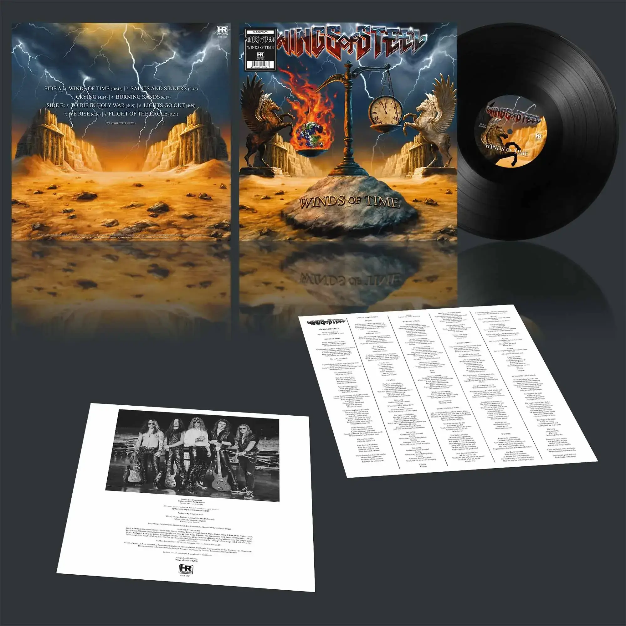 WINGS OF STEEL - Winds of Time · BLACK LP (Heavy Metal Vinyl) · Picture 2