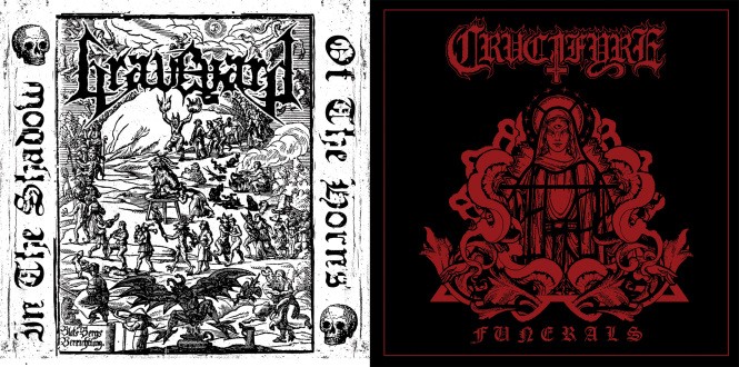 GRAVEYARD (ESP) / CRUCIFYRE - Split [7" EP]