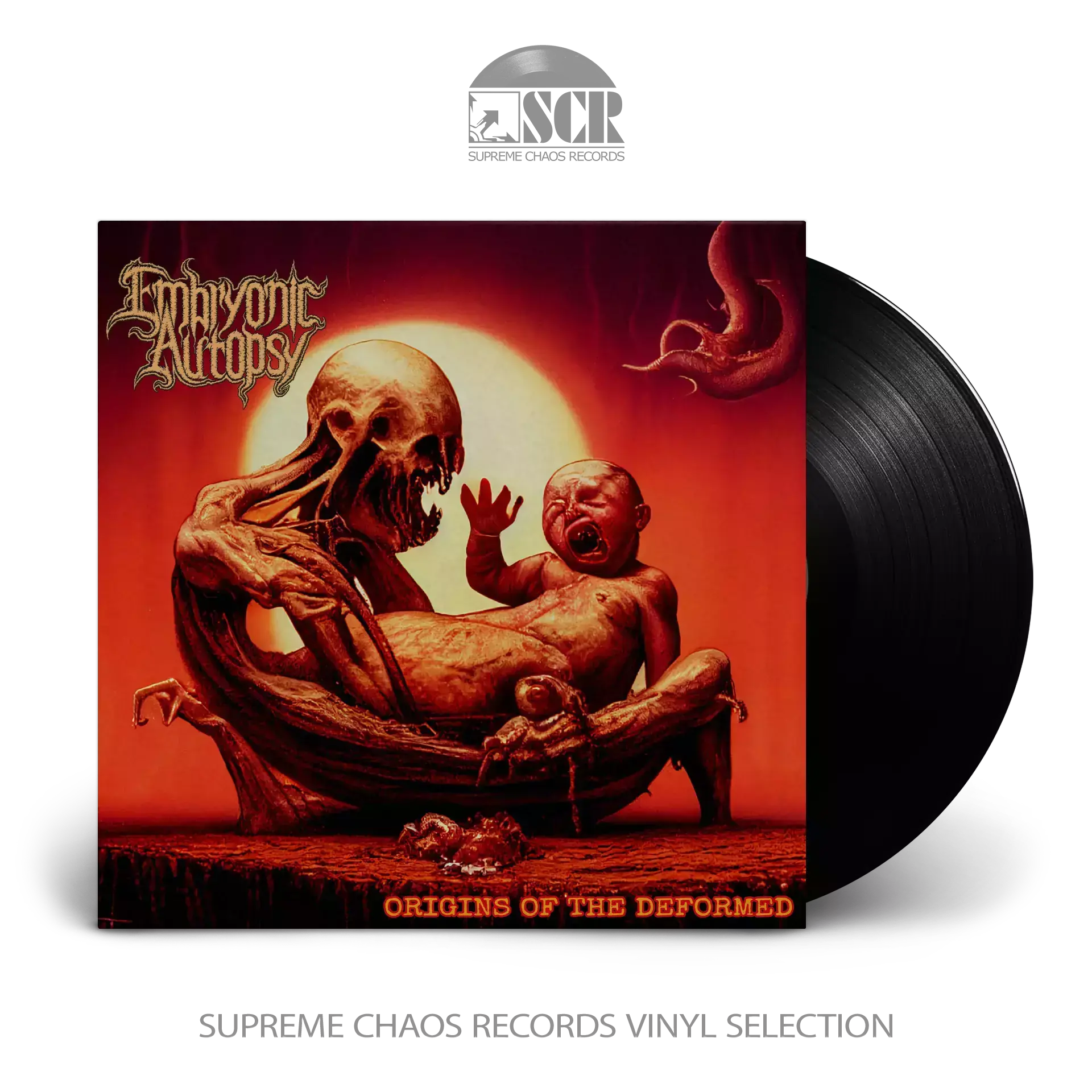 EMBRYONIC AUTOPSY · Origins Of The Deformed | BLACK LP EMBRYONIC AUTOPSY · Origins Of The Deformed | BLACK LP (Death Metal Vinyl)