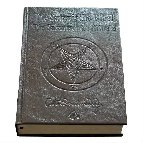 ANTON SZANDOR LAVEY · Die Satanische Bibel / Die Satanischen Rituale | LEATHER EDITION BOOK ANTON SZANDOR LAVEY · Die Satanische Bibel / Die Satanischen Rituale | LEATHER EDITION BOOK ( Books)