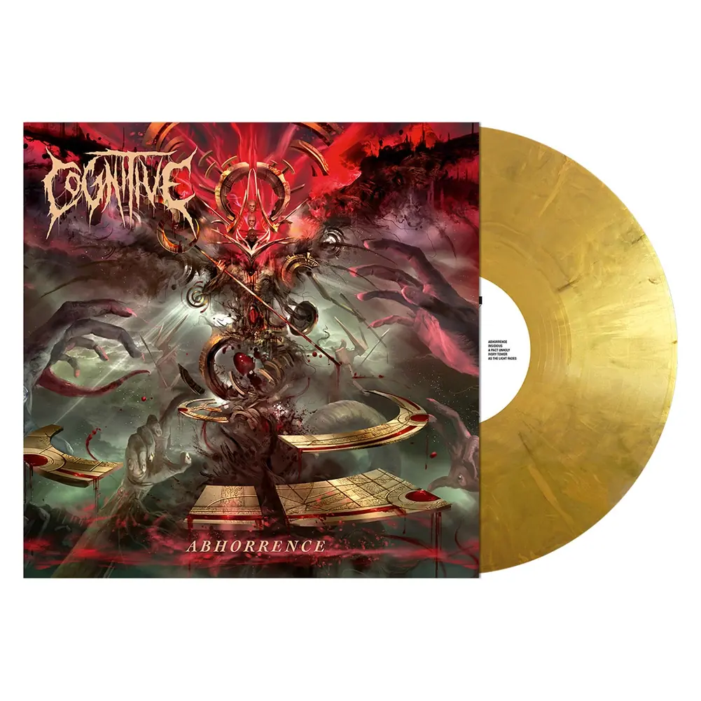 COGNITIVE · Abhorrence | GILDED ABYSS GOLD MARBLED LP COGNITIVE · Abhorrence | GILDED ABYSS GOLD MARBLED LP (Technical Death Metal Vinyl)