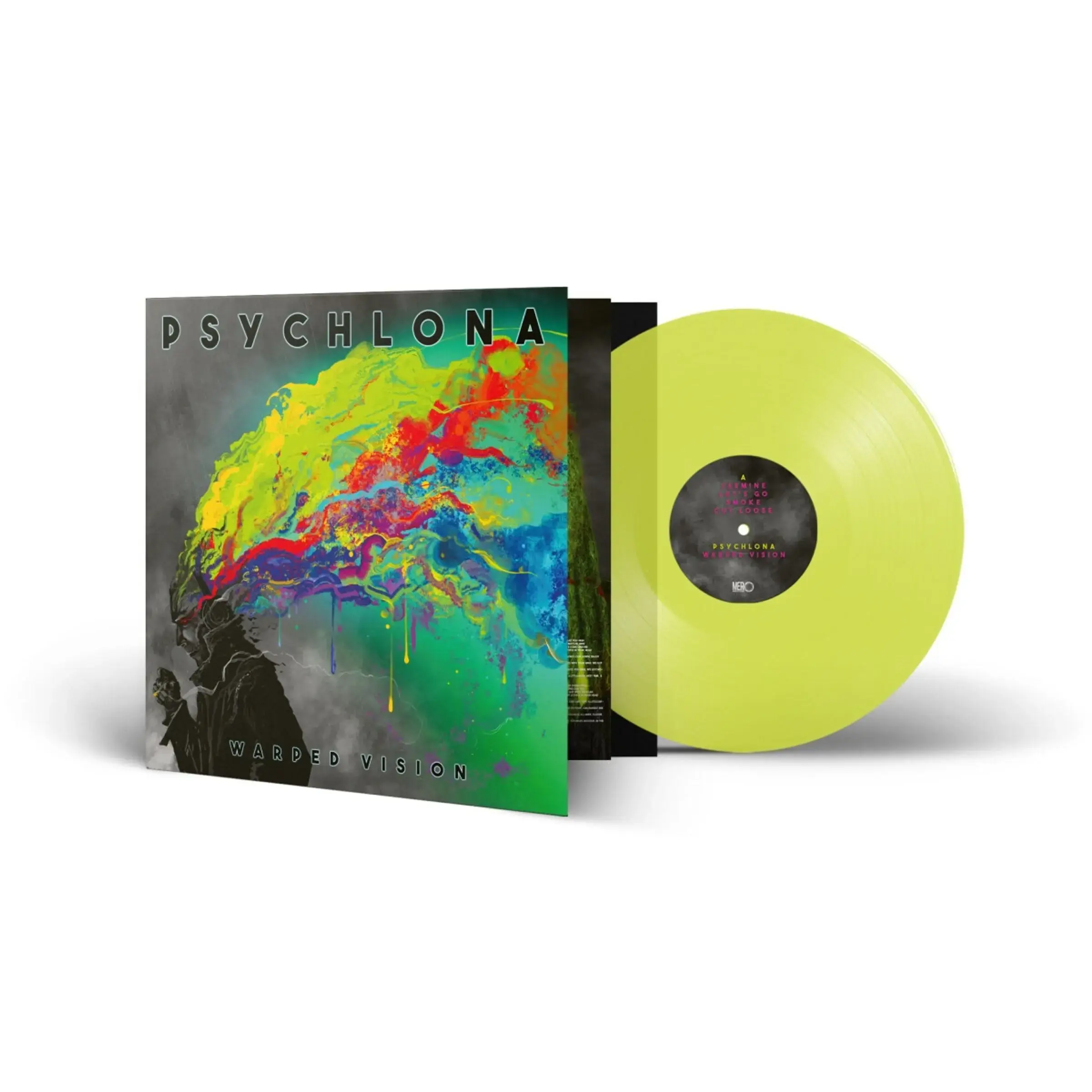 PSYCHLONA · Warped Vision | NEON YELLOW LP PSYCHLONA · Warped Vision | NEON YELLOW LP (Stoner Rock Vinyl)