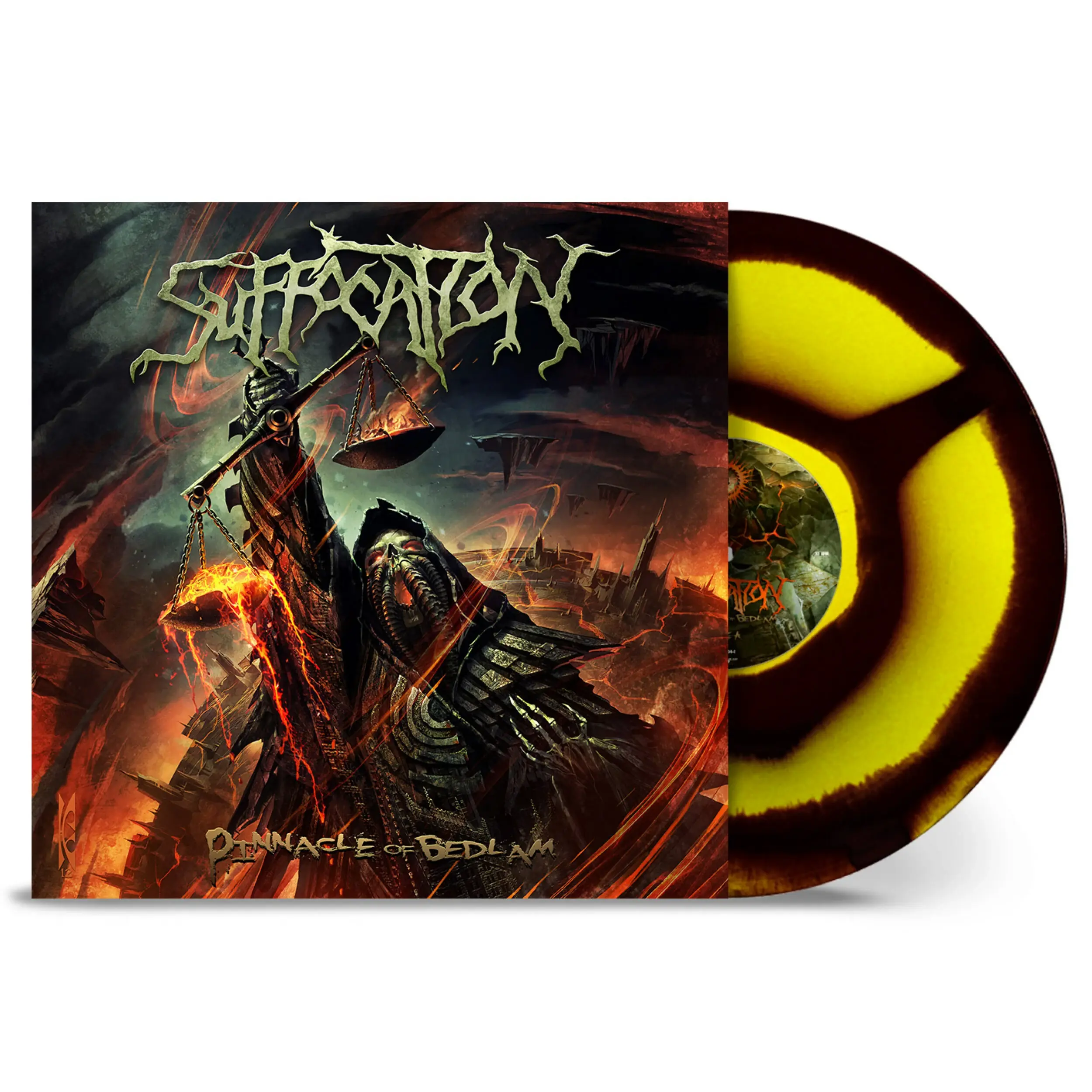 SUFFOCATION · Pinnacle Of Bedlam | YELLOW/BLACK CORONA LP SUFFOCATION · Pinnacle Of Bedlam | YELLOW/BLACK CORONA LP (Death Metal Vinyl)