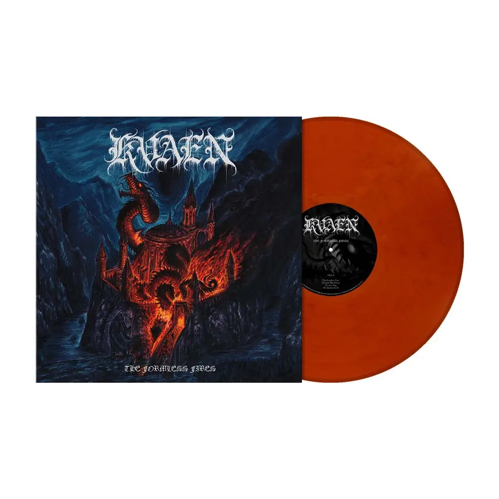 KVAEN · The Formless Fires | COPPER ORANGE MARBLED LP (Black Metal Vinyl)
