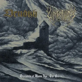 DRUDKH / WINTERFYLLETH · Thousands Of Moons Ago / The Gates | GOLD/BLACK LP (Black Metal Vinyl) · Picture 1
