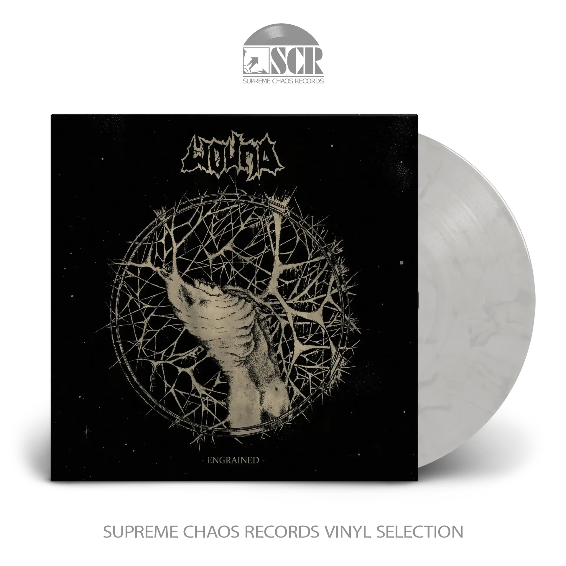 WOUND · Engrained | WHITE MARBLED LP (Death Metal Vinyl)