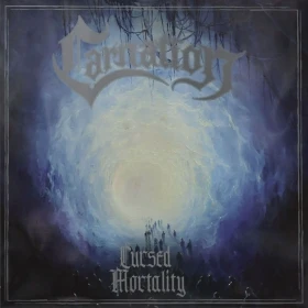 CARNATION · Cursed Mortality | SILVER/BLACK MARBLED LP (Old School Death Metal Vinyl) · Picture 1