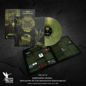 IMPENDING DOOM · Apocalypse III (The Manifested Purgatorium) | YELLOW/BLACK LP (Black Metal/Death Metal/Thrash Metal Vinyl) · Picture 2