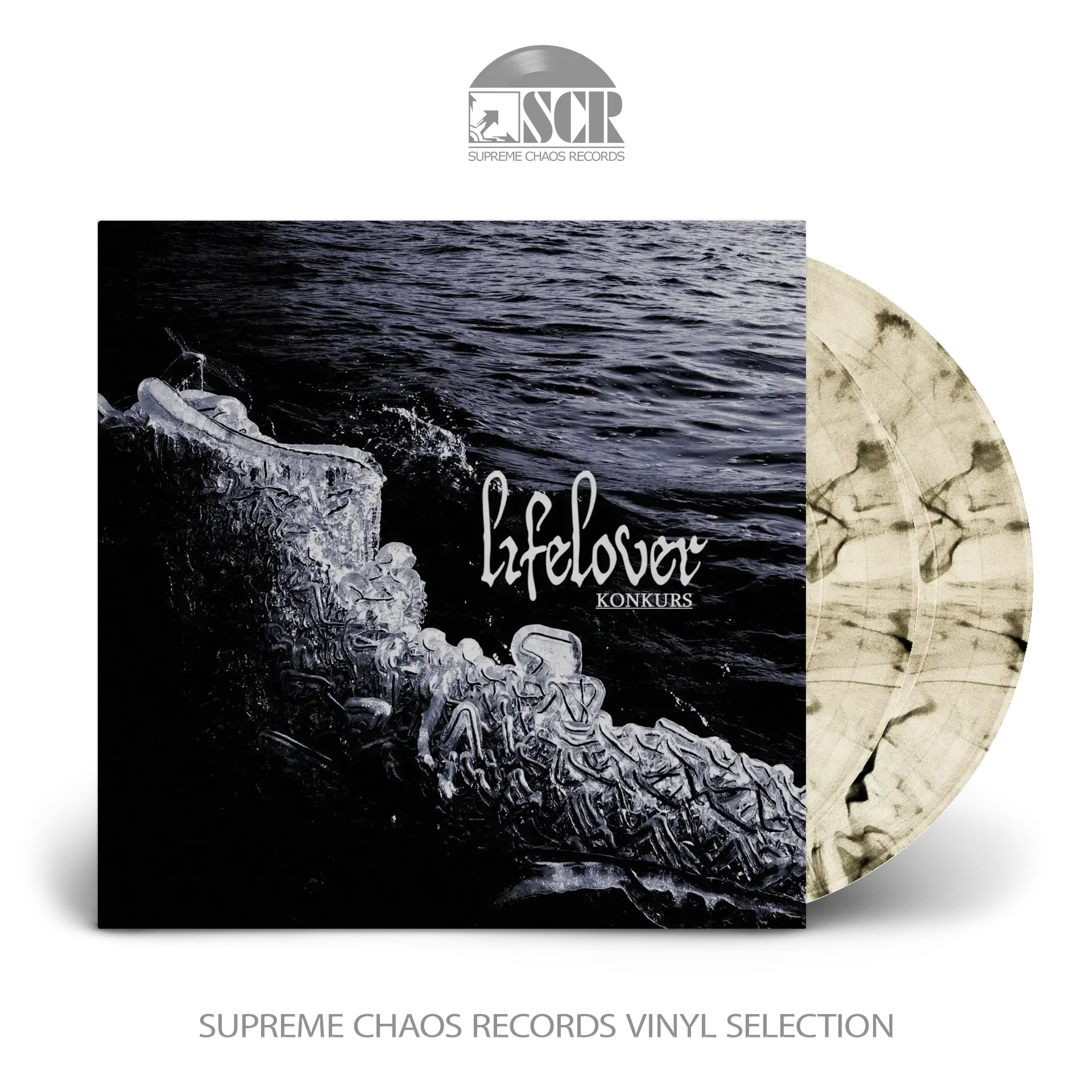 LIFELOVER - Konkurs · SMOKE MARBLED 2LP (Depressive Black Metal Vinyl)