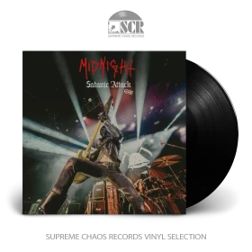 MIDNIGHT · Satanic Attack Live! | BLACK LP (Black Metal/Heavy Metal Vinyl)