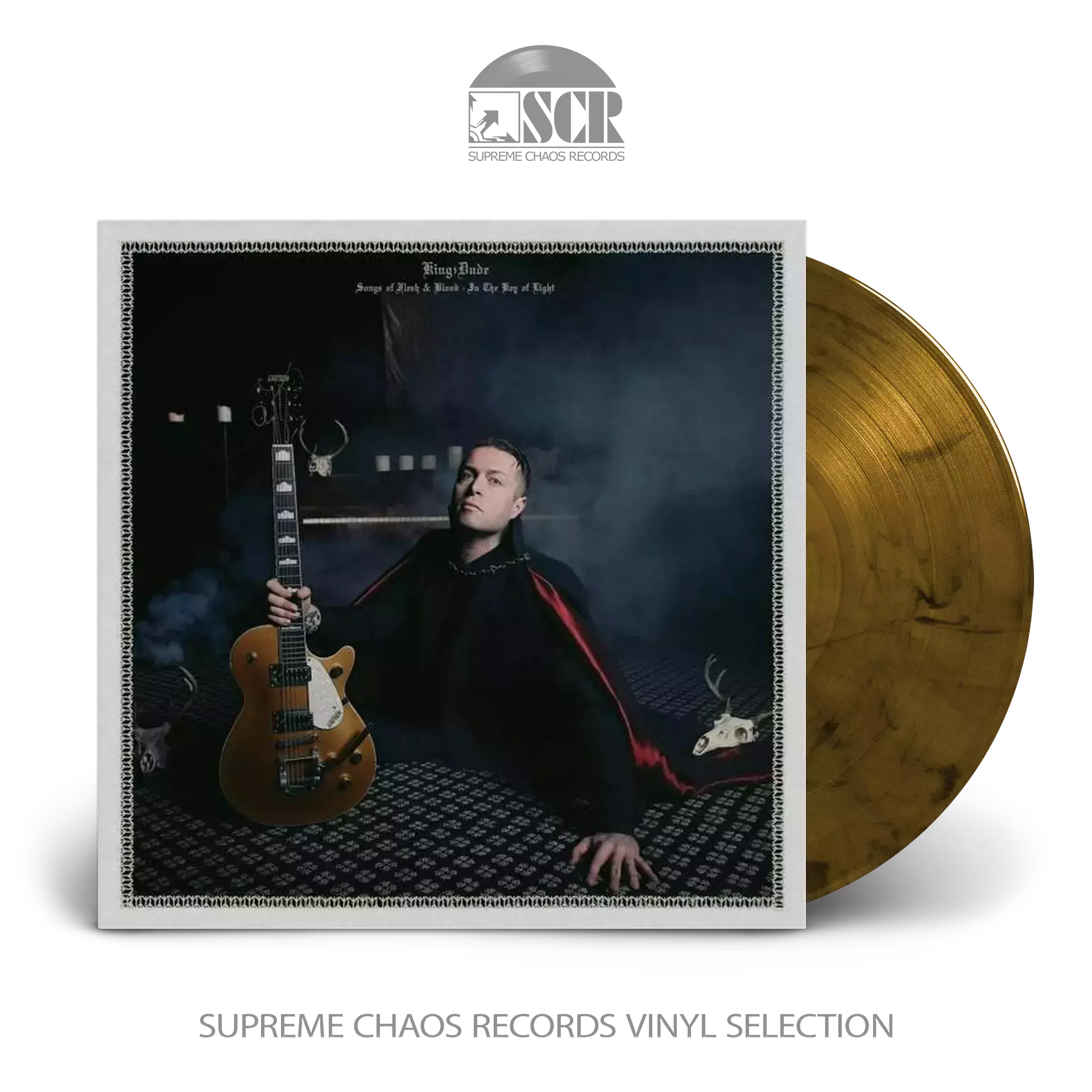 KING DUDE · Songs Of Flesh & Blood - In The Key Of Light | AMBER MARBLED LP (Folk Vinyl)