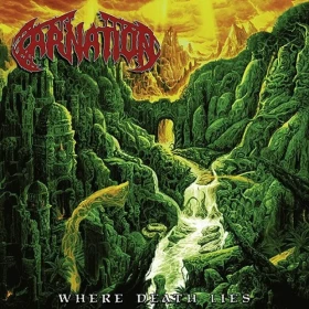 CARNATION · Where Death Lies | RED/WHITE/BLACK LP (Death Metal Vinyl) · Picture 1