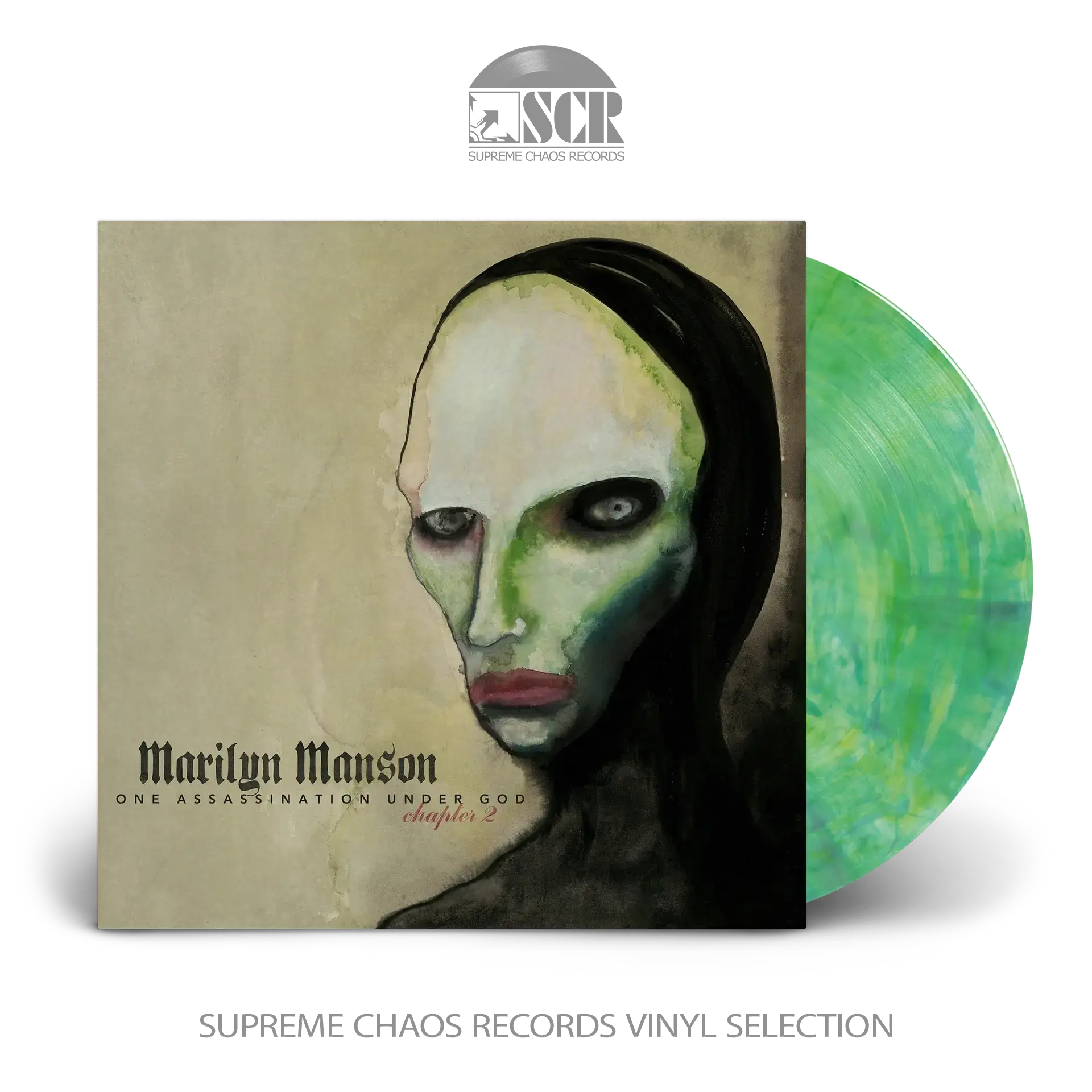 MARILYN MANSON · One Assassination Under God - Chapter 2 | GREEN BLUE MARBLED LP (Alternative Rock Vinyl)