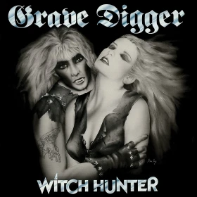 GRAVE DIGGER · Witch Hunter | GREY/BLACK SPLATTER LP (Heavy Metal Vinyl) · Picture 1