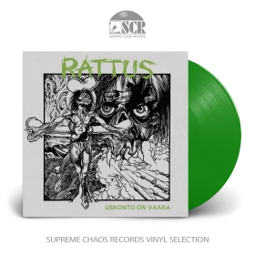 RATTUS · Uskonto on vaara | TRANSPARENT GREEN LP (Hardcore Vinyl)