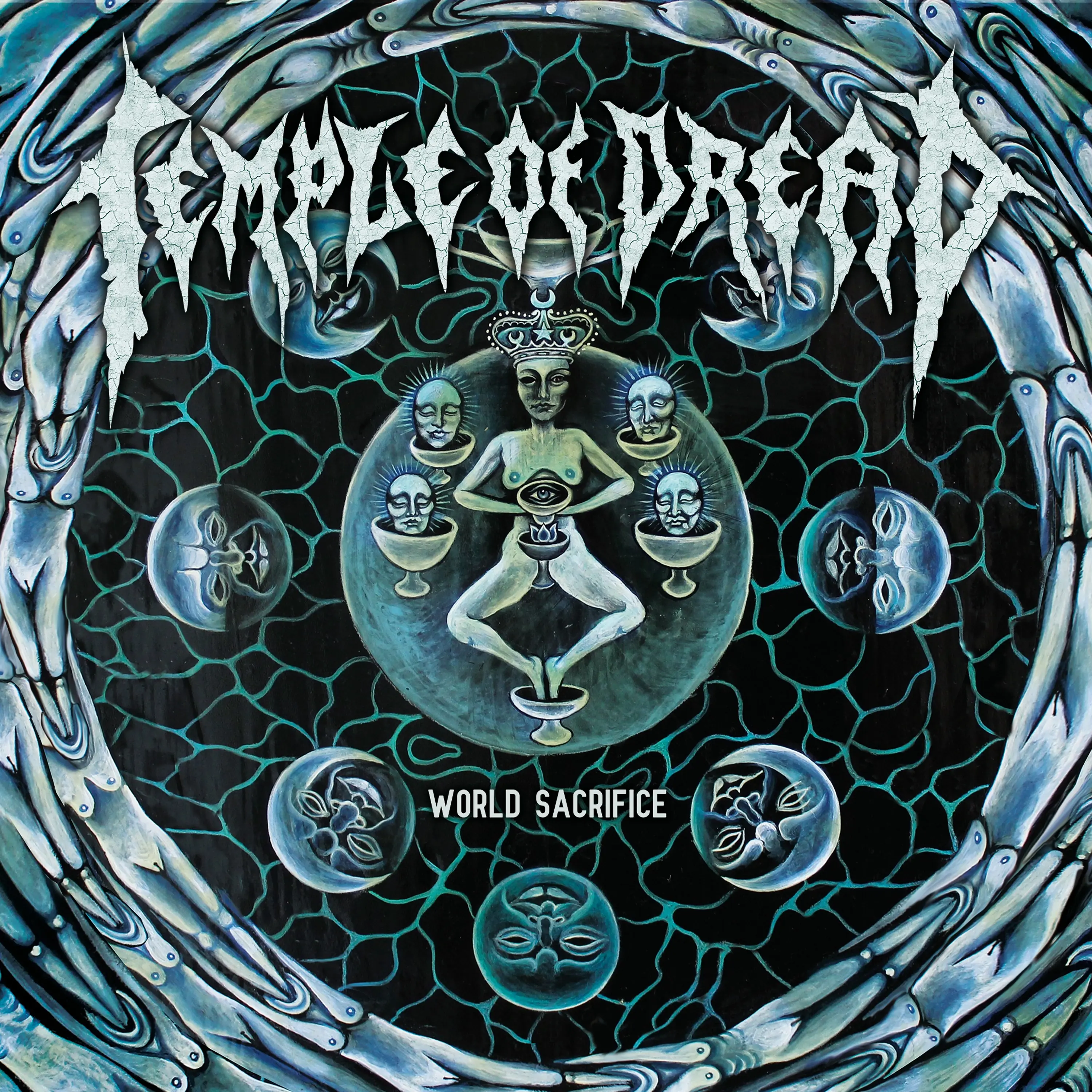TEMPLE OF DREAD · World Sacrifice | GREEN/BLACK LP (Death Metal Vinyl) · Picture 1