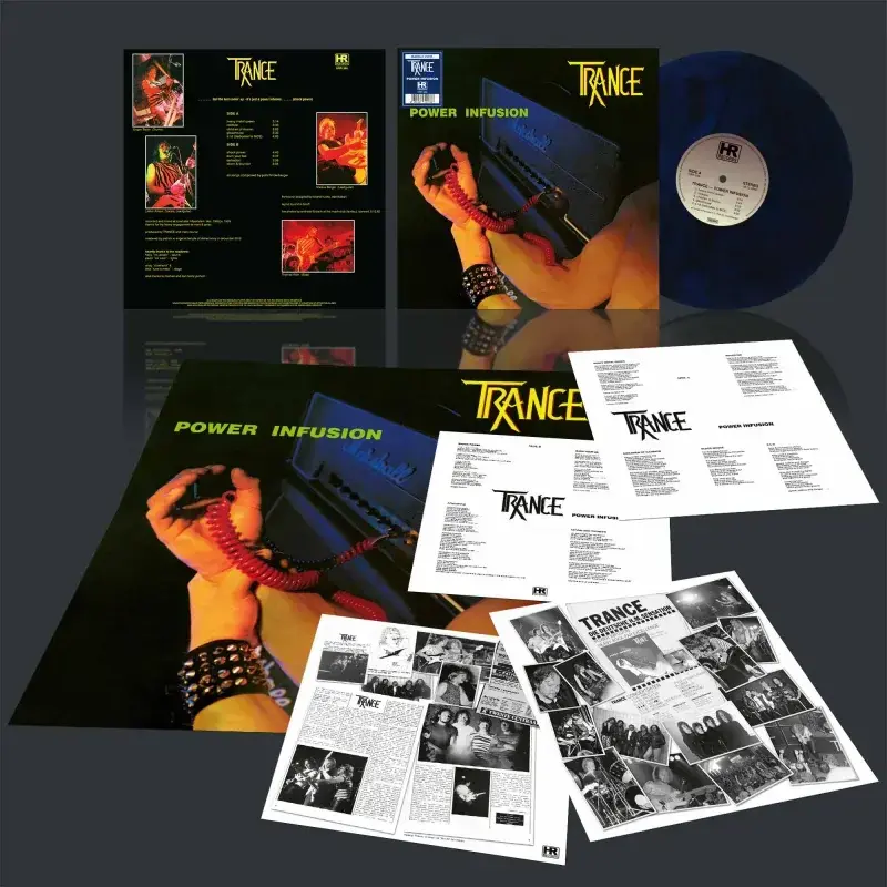 TRANCE · Power Infusion | BLUE/BLACK MARBLED LP (Heavy Metal Vinyl) · Picture 2
