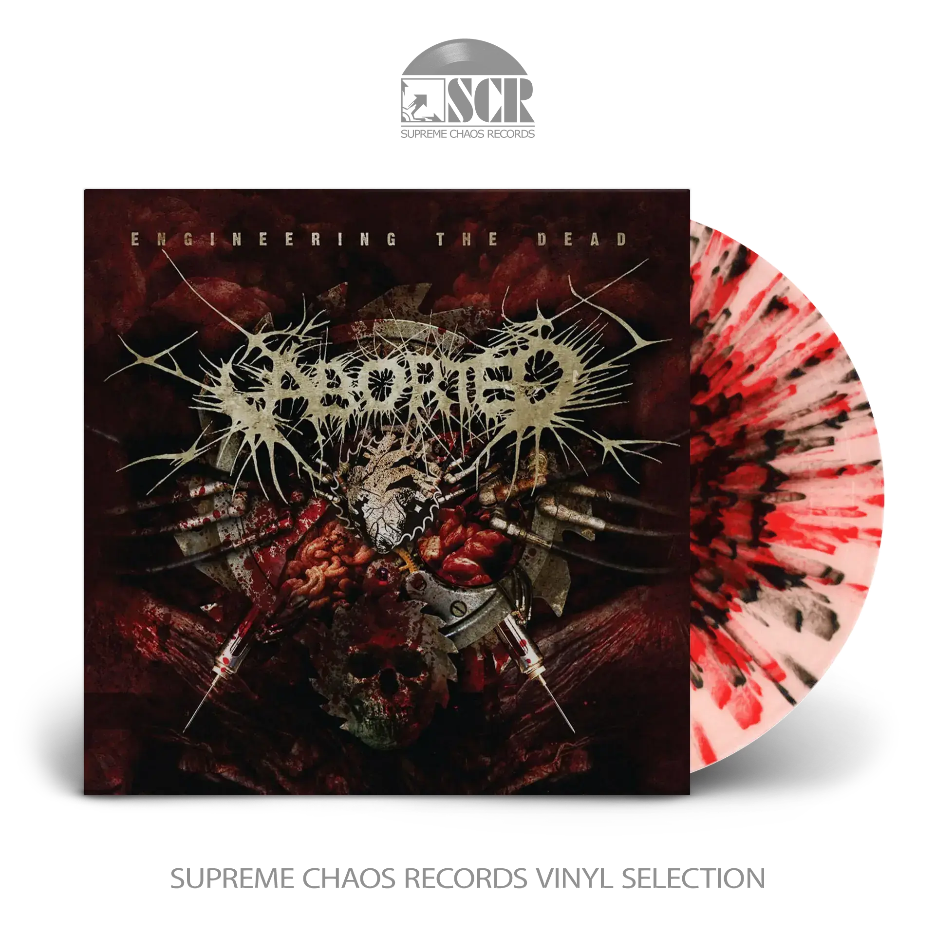 ABORTED - Engineering the Dead · SPLATTER LP (Death Metal Vinyl)