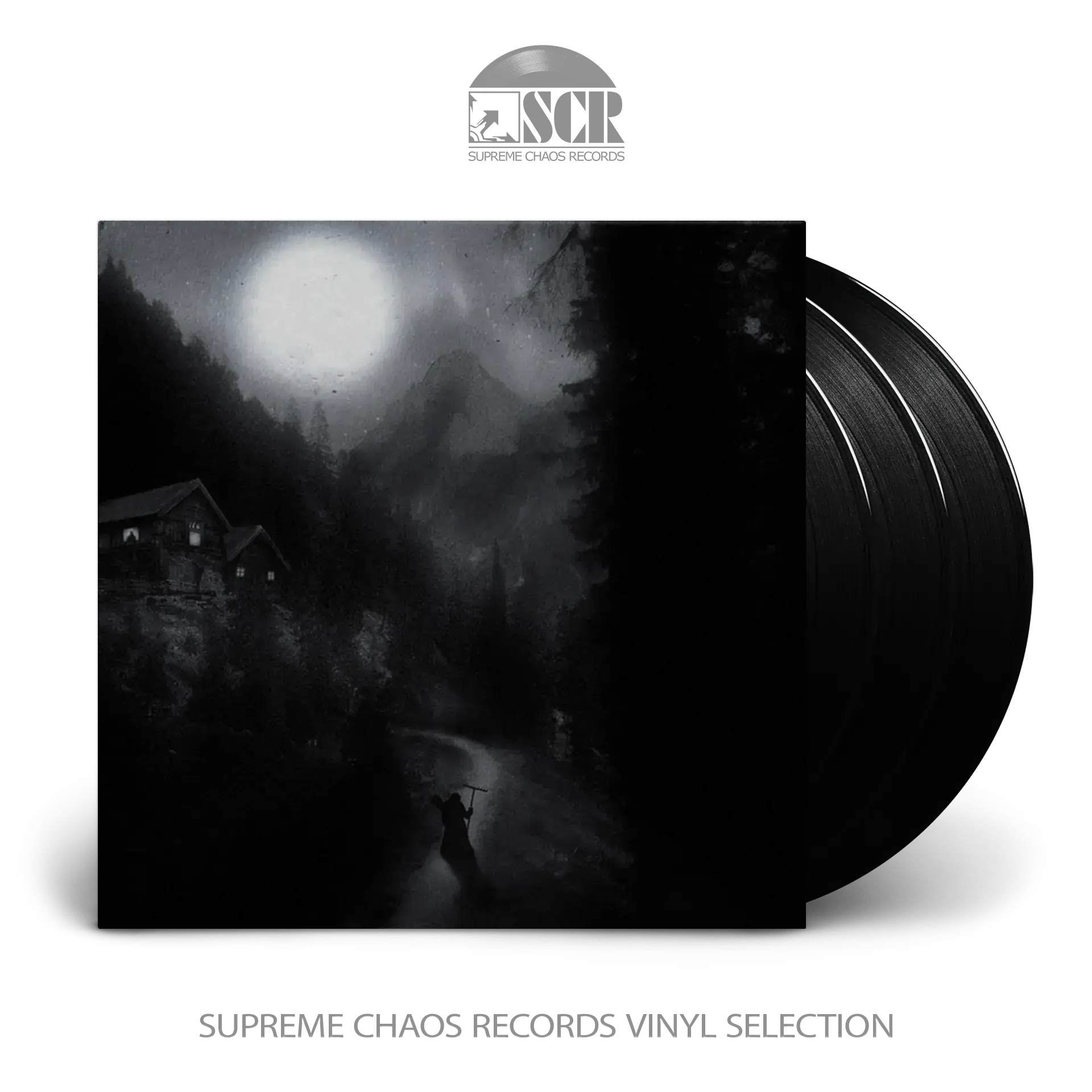 LUNAR AURORA / NORDLYS - Crypt Of Postmortem · BLACK 3LP BOX SET (Black Metal Vinyl)