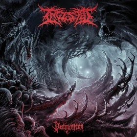 INGESTED · Denigration | PURPLE/RED/WHITE MARBLED LP (Death Metal Vinyl) · Picture 1