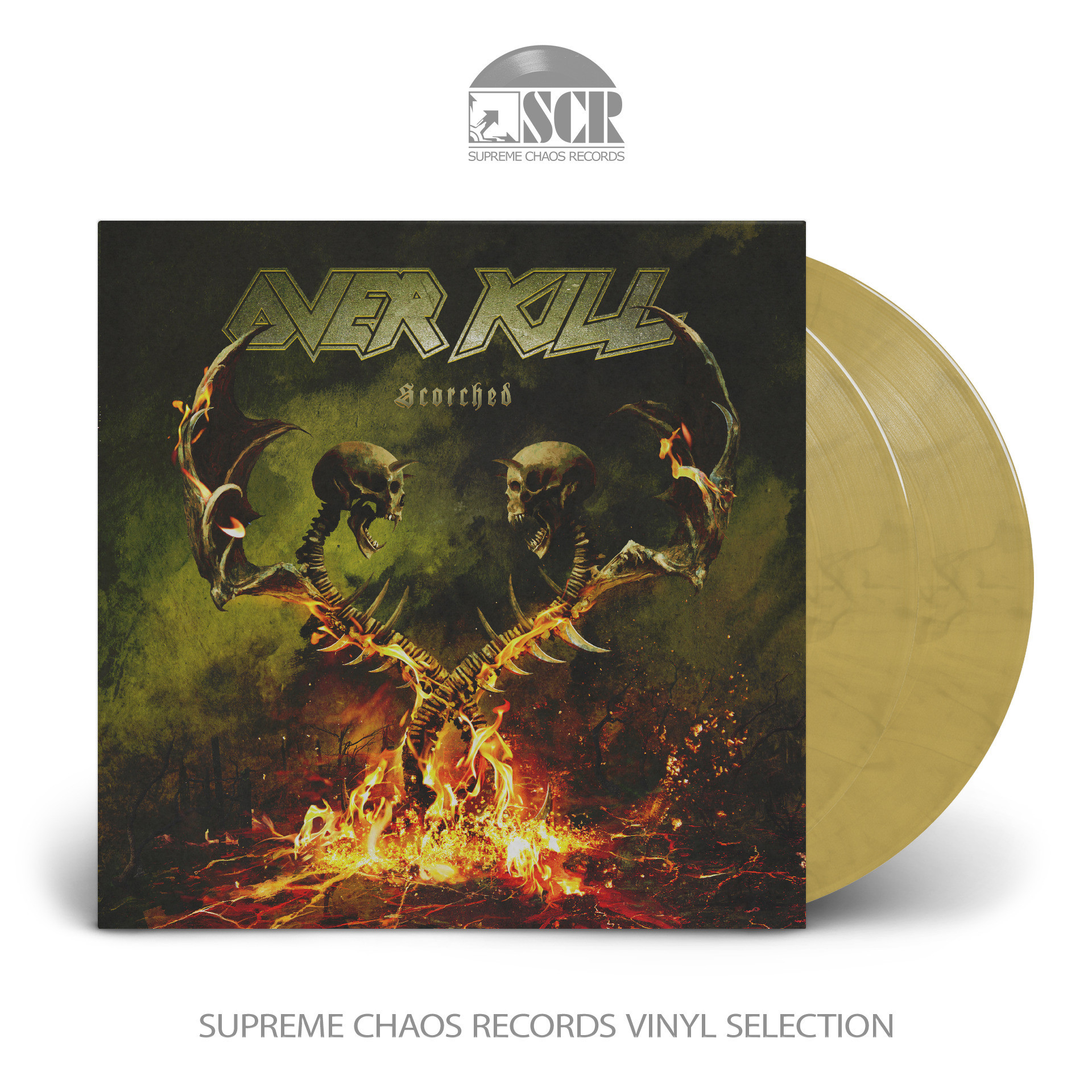OVERKILL · Scorched | AZTEC GOLD DLP (Thrash Metal Vinyl)