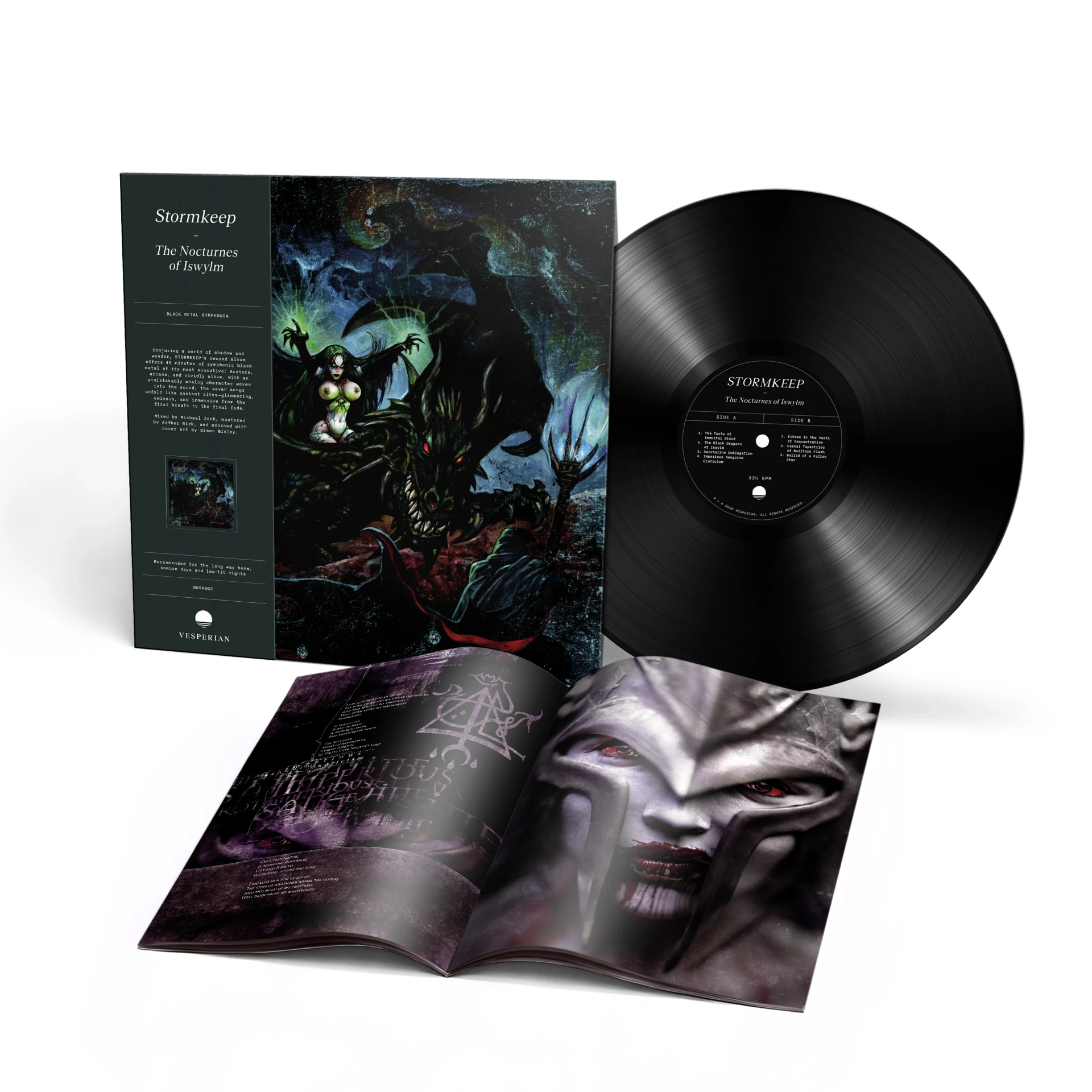 STORMKEEP · The Nocturnes Of Iswylm | BLACK LP (Black Metal Vinyl) · Picture 3