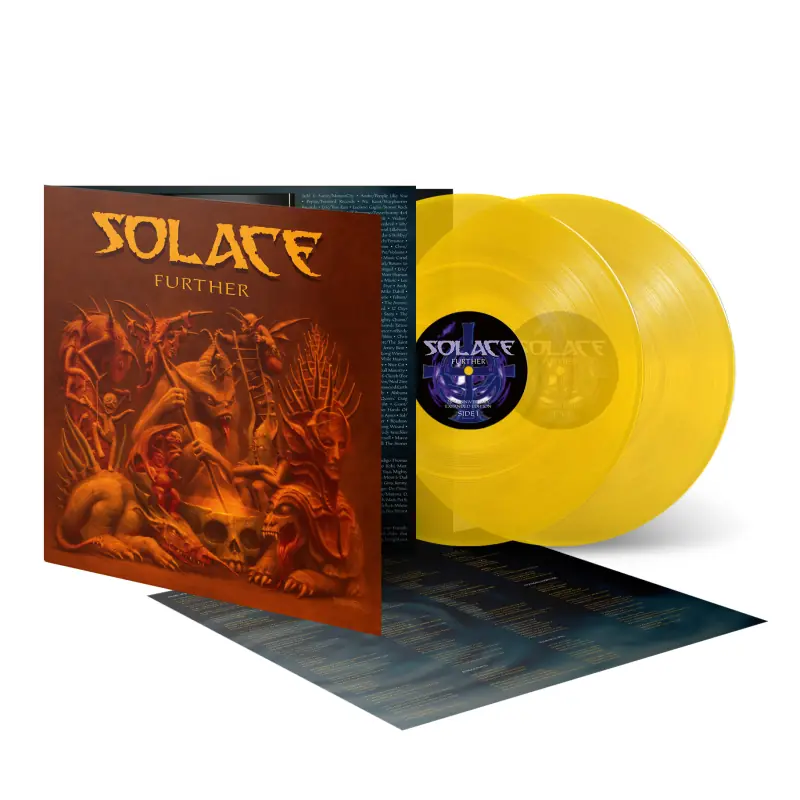 SOLACE · Further | TRANSPARENT YELLOW 2LP (Stoner Metal/Doom Metal Vinyl) · Picture 2