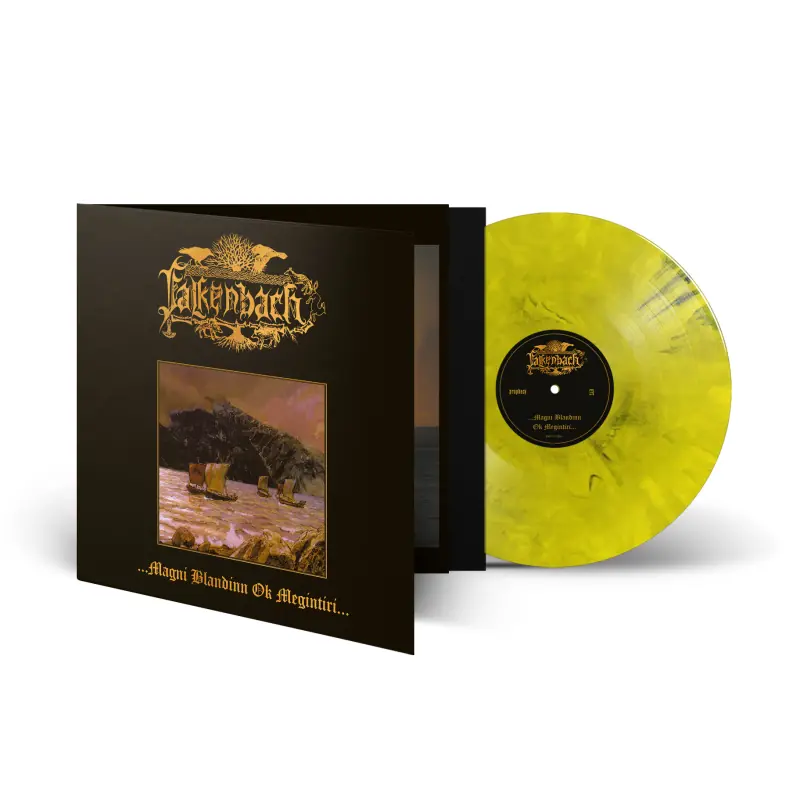 FALKENBACH · ...Magni Blandinn Ok Megintíri... | YELLOW/BLACK MARBLED LP (Black Metal/Folk Vinyl)