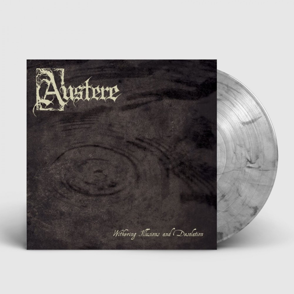 AUSTERE · Withering Illusions And Desolation | SMOKE LP (Black Metal Vinyl)