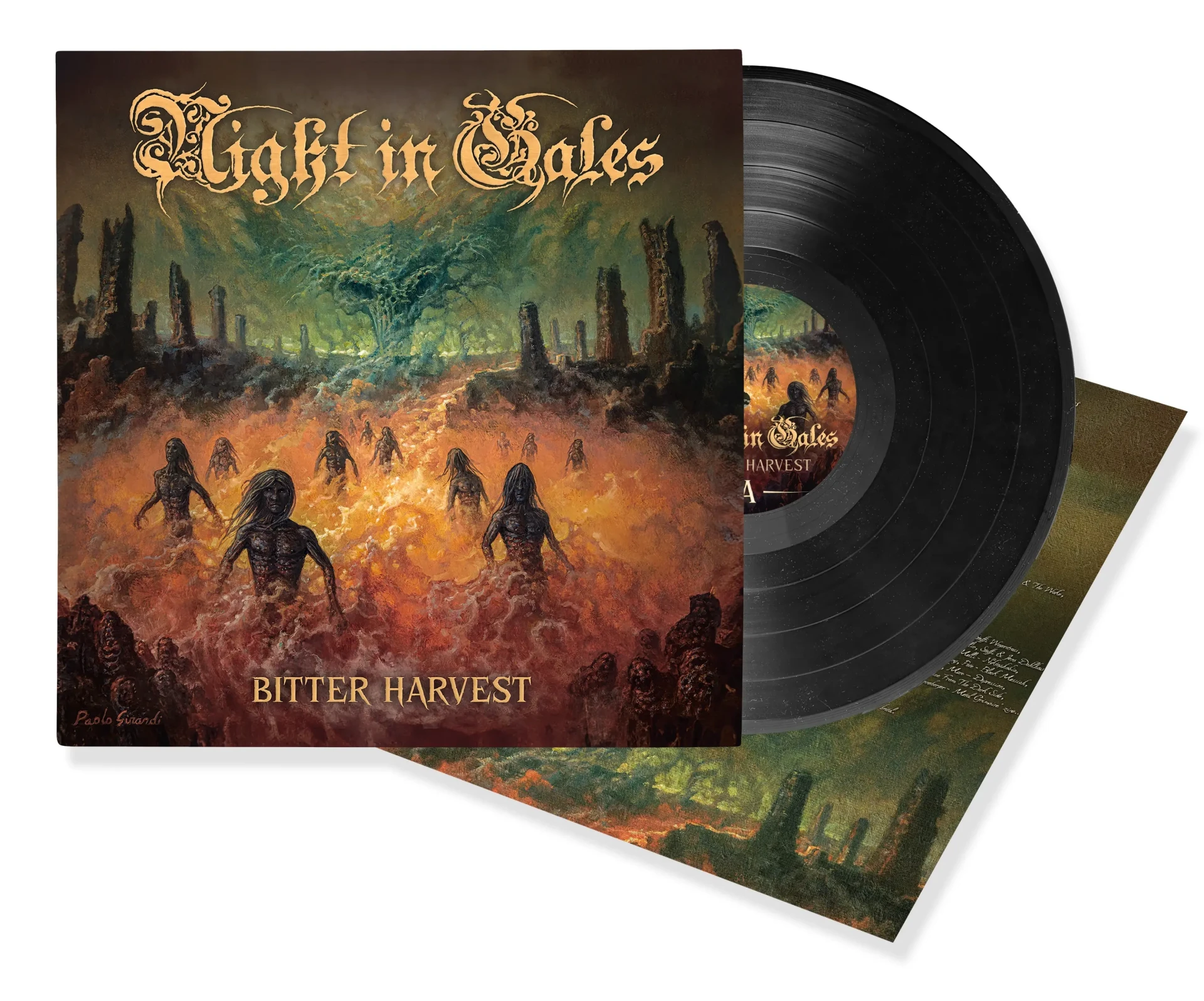 NIGHT IN GALES · Bitter Harvest | BLACK LP (Death Metal Vinyl) · Picture 2