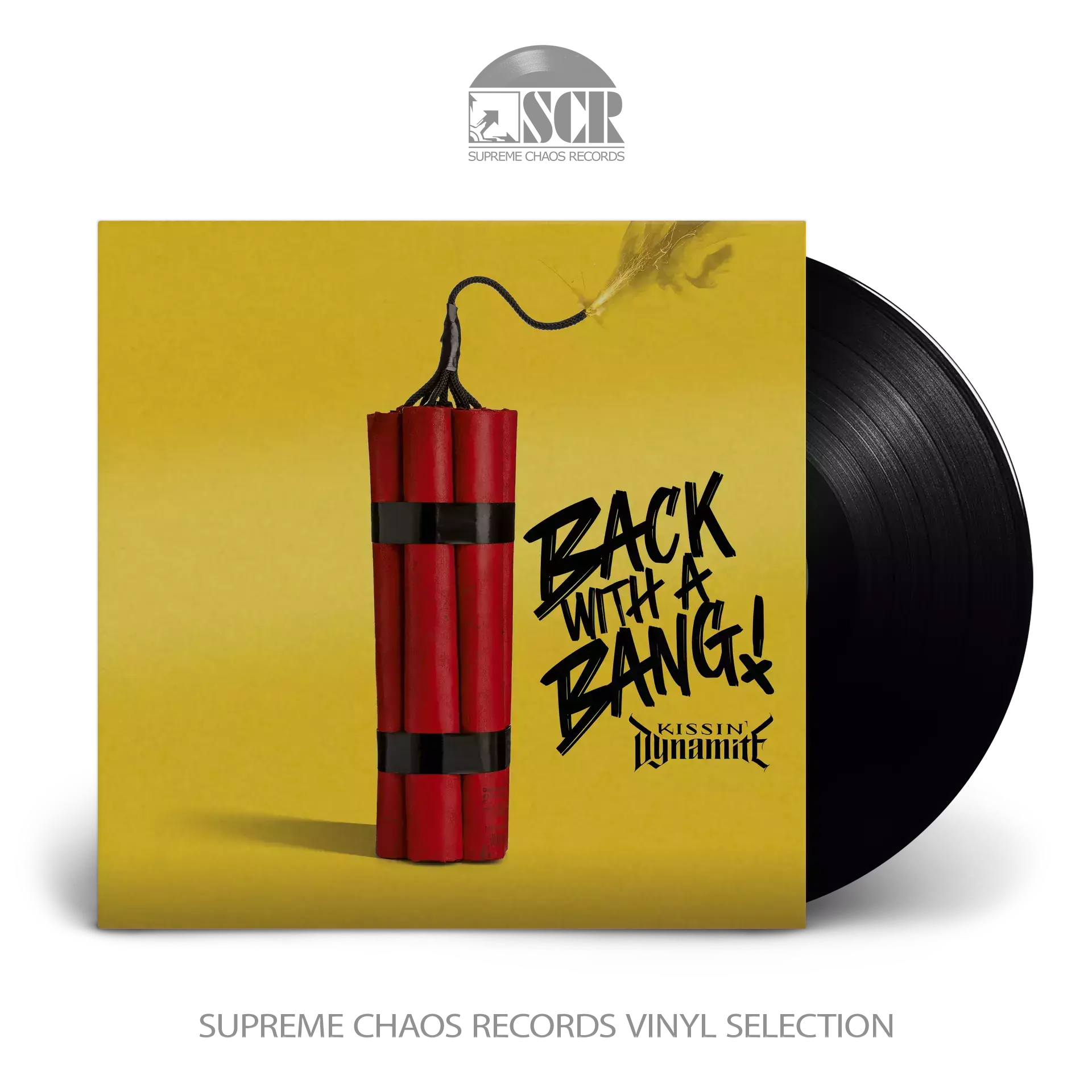 KISSIN' DYNAMITE · Back With A Bang | BLACK LP (Hard Rock Vinyl)
