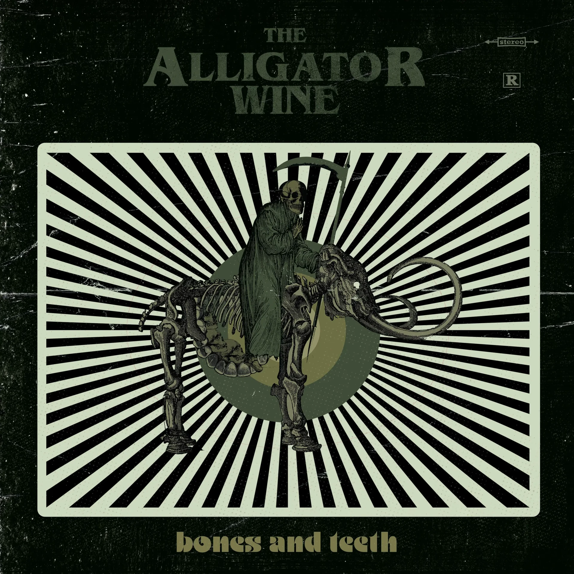 THE ALLIGATOR WINE · Bones And Teeth | GREEN LP (Psychedelic Rock/Alternative Rock Vinyl) · Picture 2