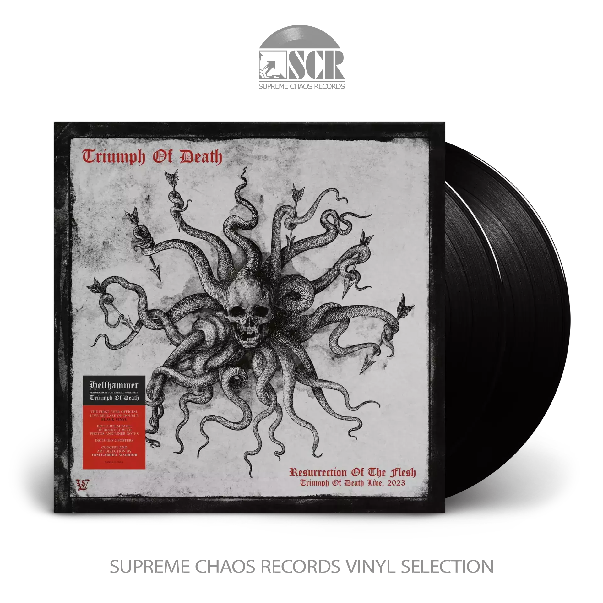 TRIUMPH OF DEATH - Resurrection Of The Flesh · BLACK 2LP TRIUMPH OF DEATH - Resurrection Of The Flesh · BLACK 2LP (Extreme Metal Vinyl)