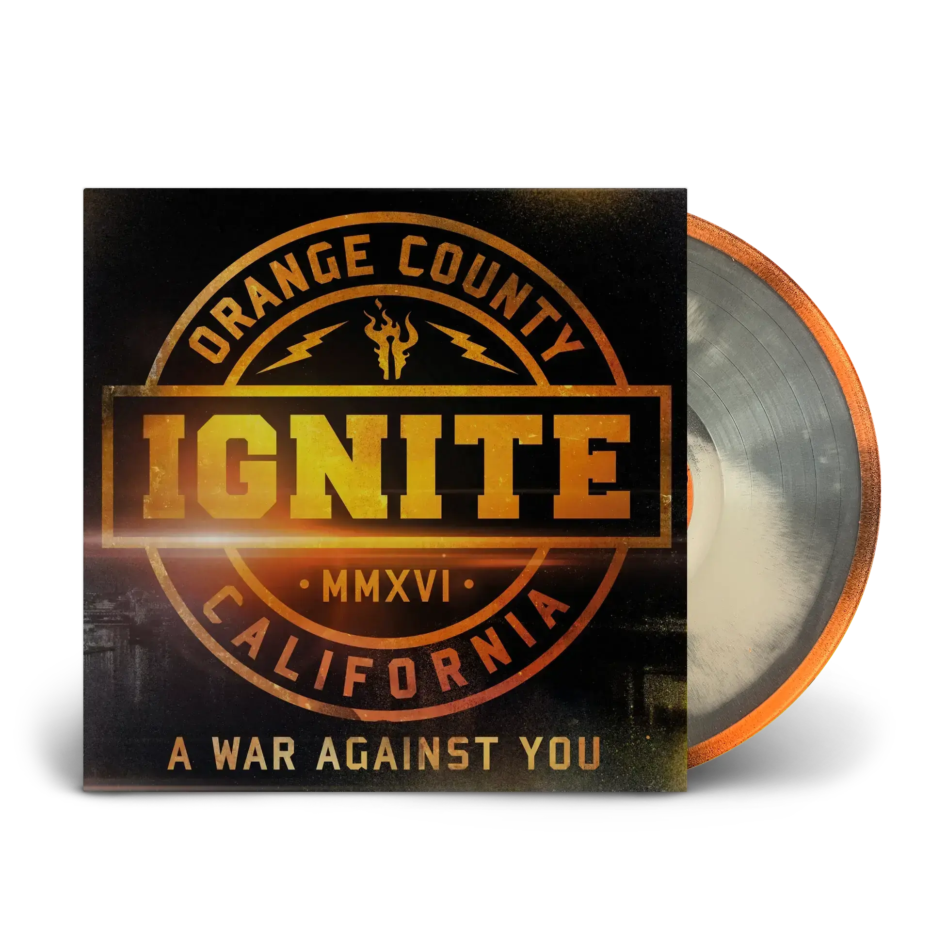 IGNITE · A War Against You | SILVER DUST FILLED LP (Hardcore Vinyl)