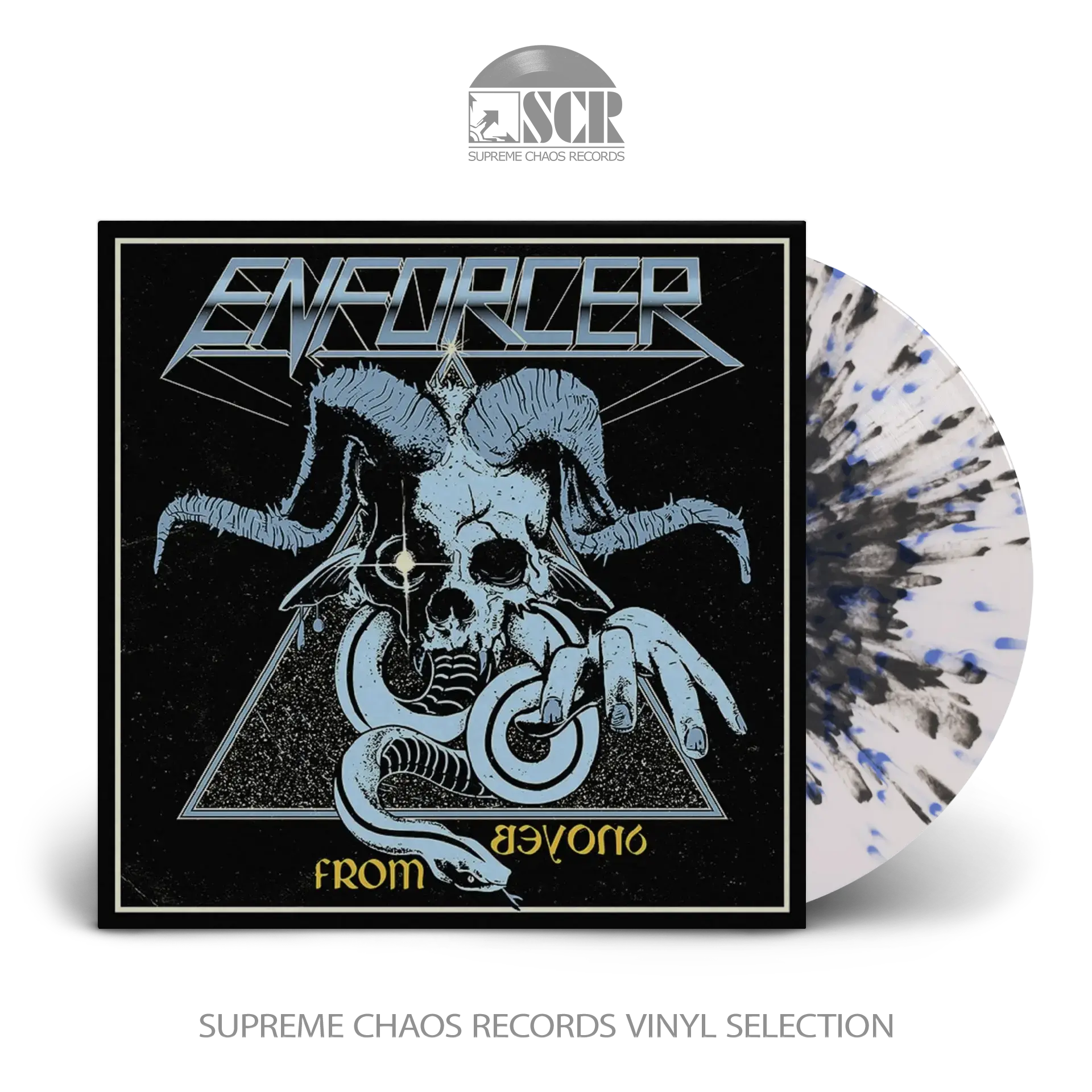 ENFORCER · From Beyond | CLEAR/BLUE/BLACK SPLATTER LP (Heavy Metal Vinyl)