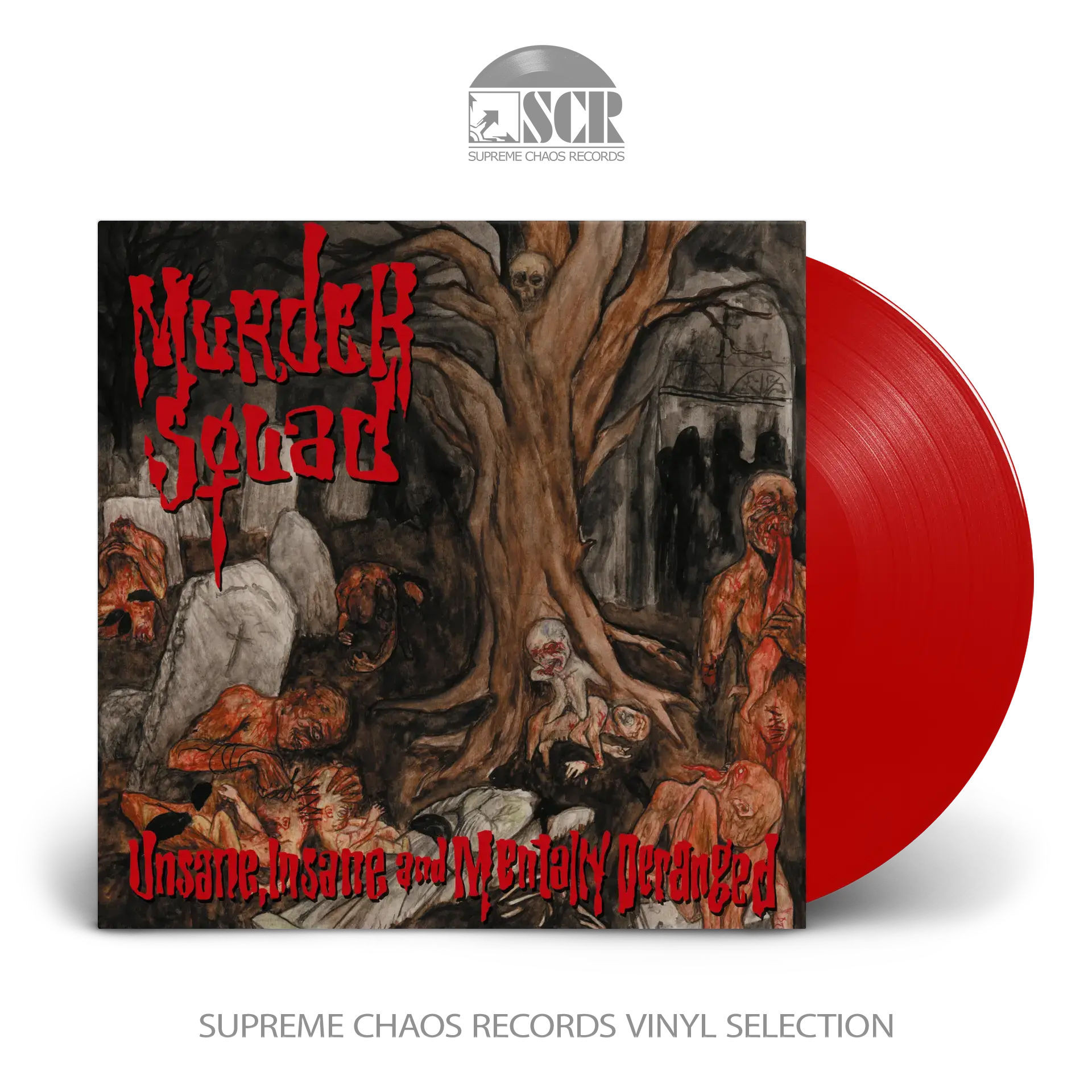 MURDER SQUAD · Unsane, Insane and Mentally Deranged | RED LP (Death Metal Vinyl)