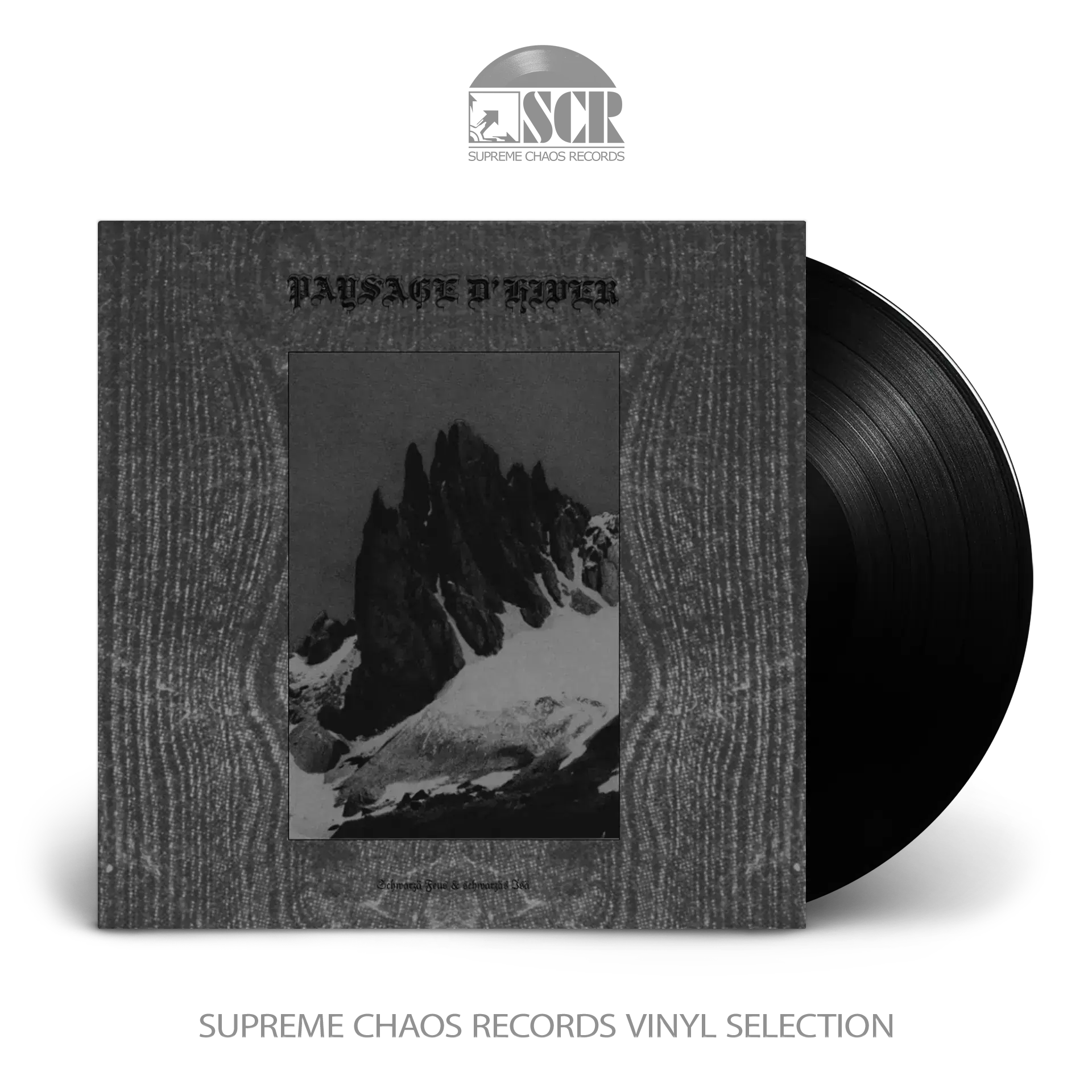 PAYSAGE D'HIVER / LUNAR AURORA - A Haudiga Fluag / Schwarzä Feus & Schwarzäs Isä · BLACK LP (Black Metal Vinyl)