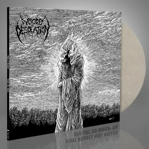 WOODS OF DESOLATION · Toward The Depths | CRYSTAL CLEAR/WHITE MARBLED LP (Black Metal Vinyl)