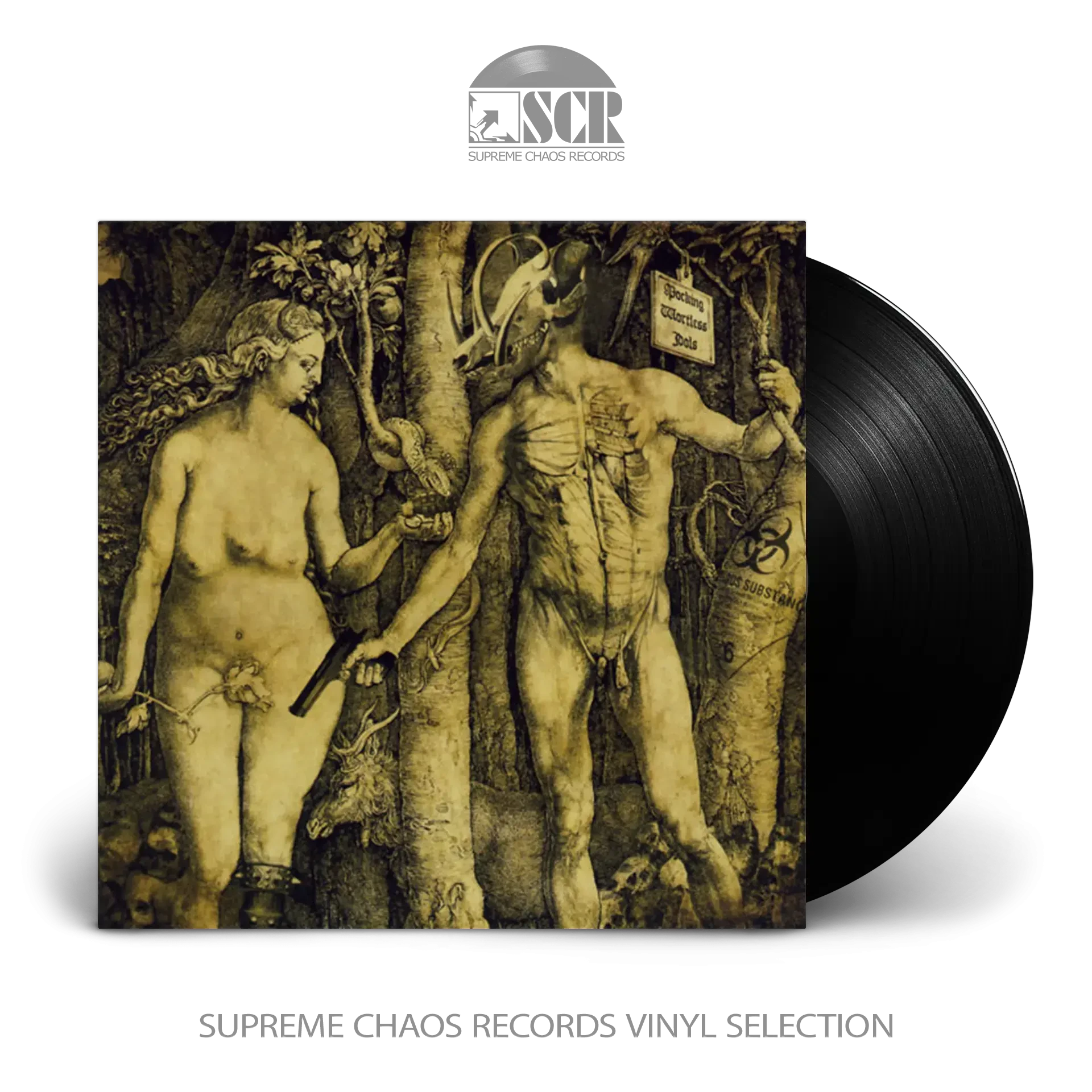 HORNED ALMIGHTY · Contaminating The Divine | BLACK LP (Black Metal Vinyl)